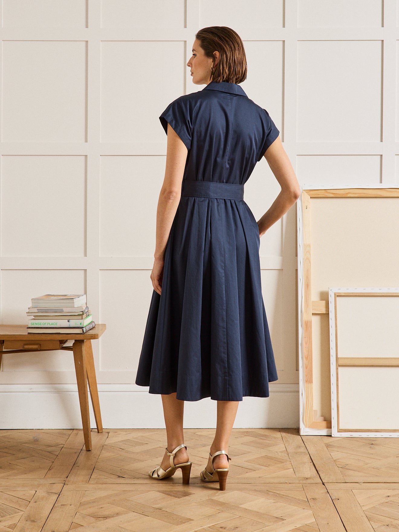 Robe cérémonie femme popeline satinée