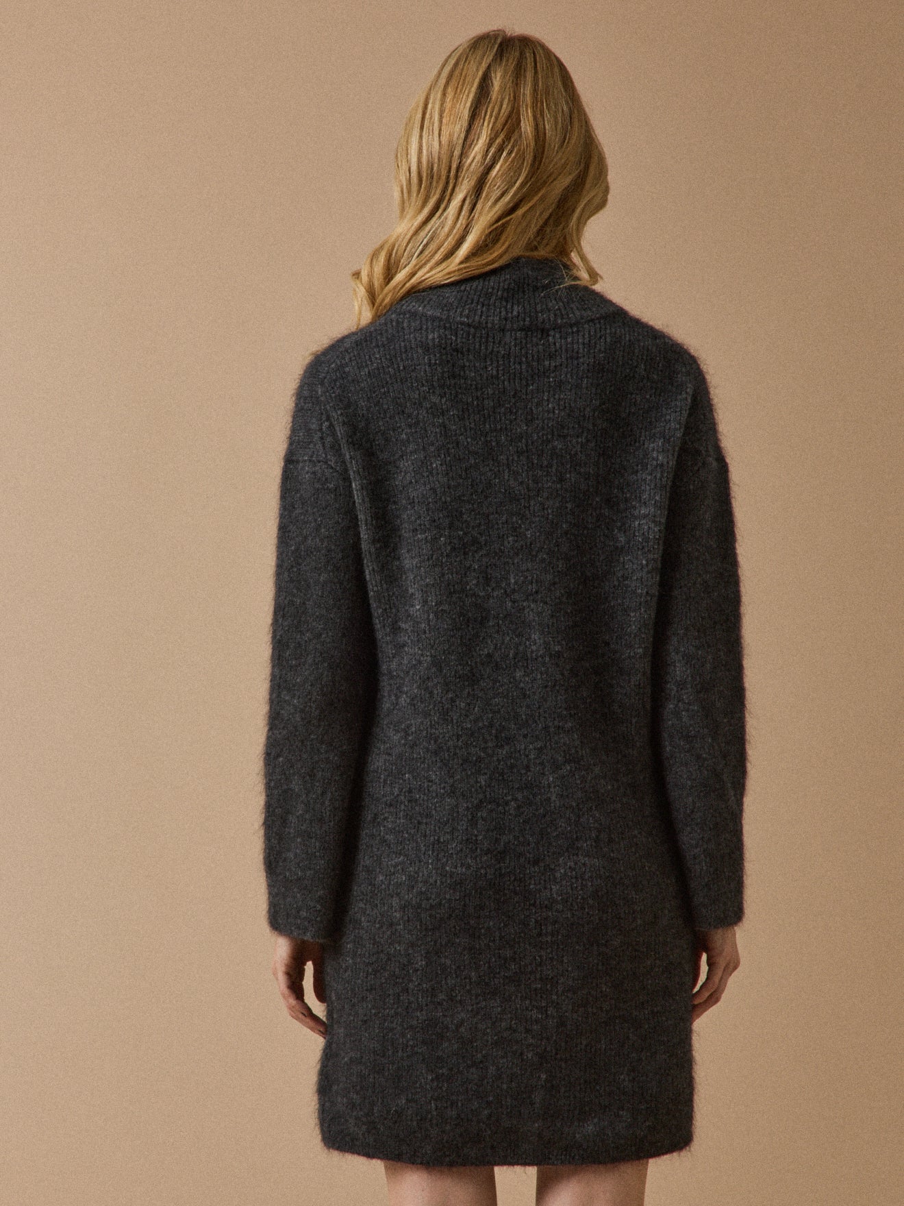 Robe-pull femme mélange kid mohair