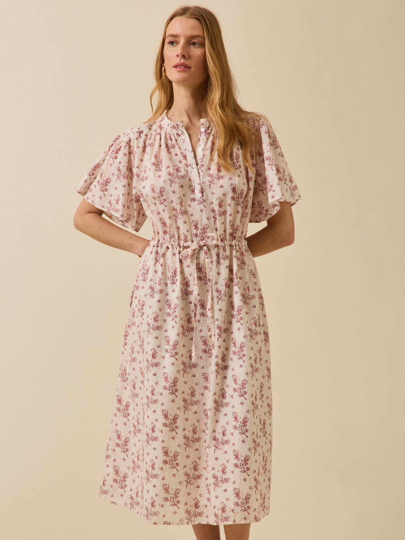 Damenkleid mit Thelma-Print aus Bio-Baumwolle