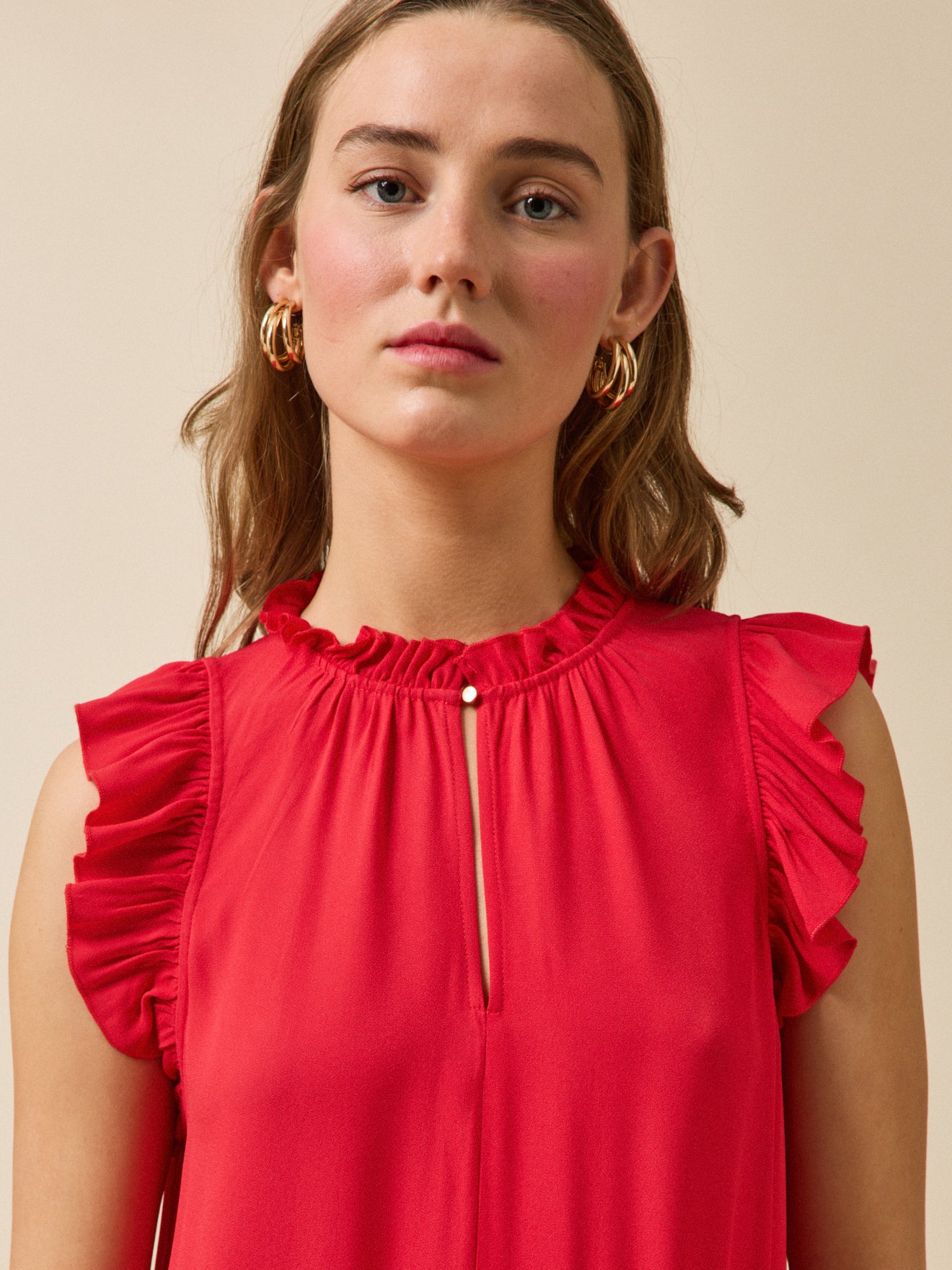 Damen-Etuikleid mit Raffungen