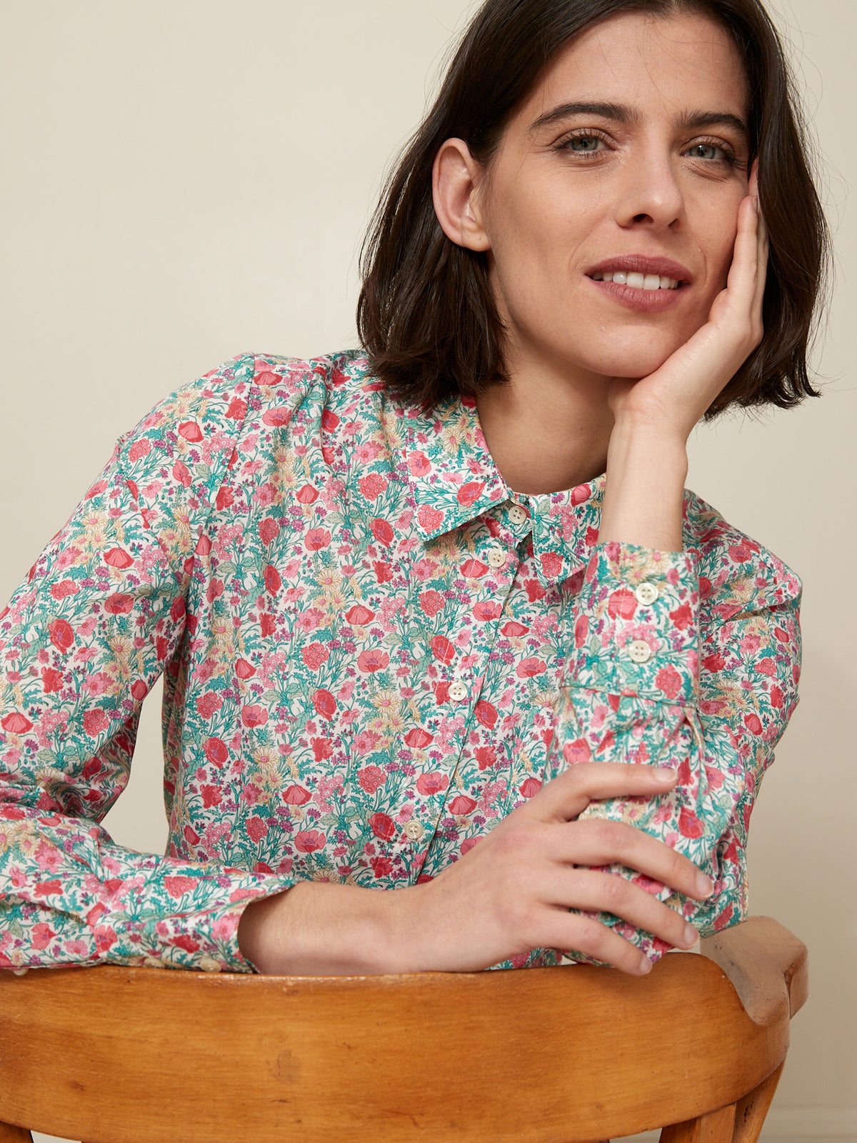 Chemise femme - Tissu Liberty Florence May