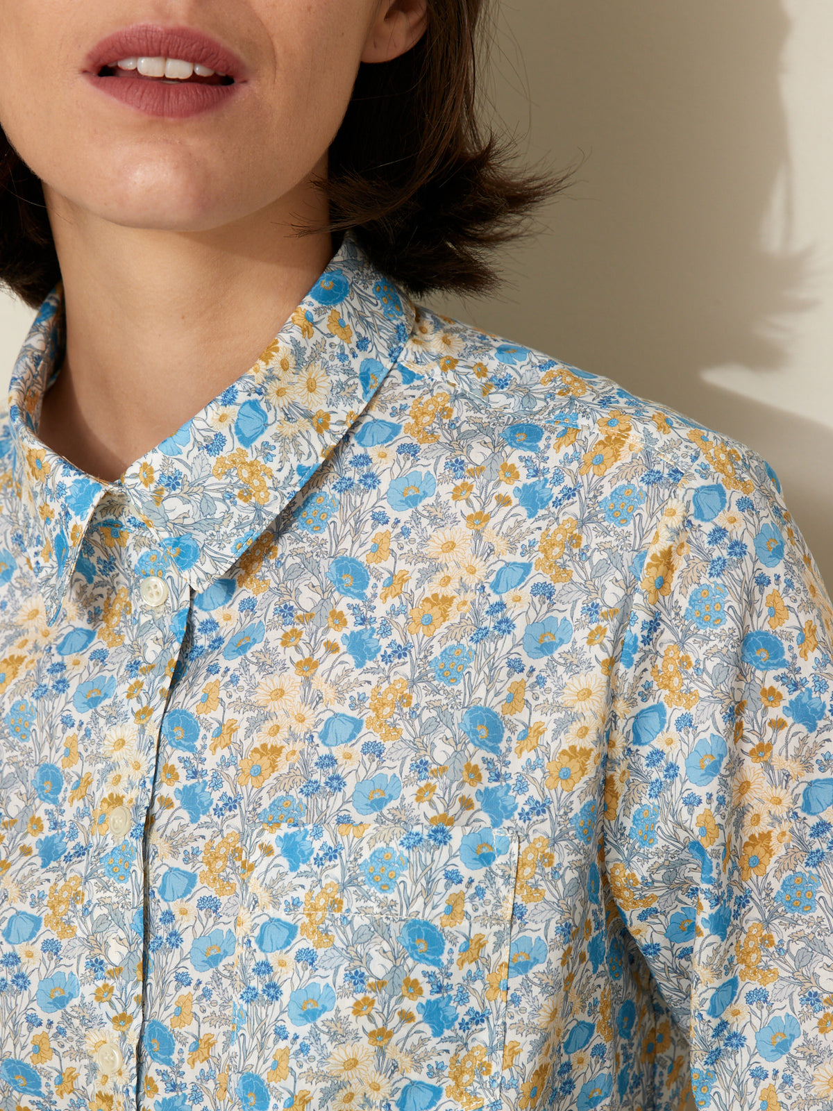 Chemise femme - Tissu Liberty Florence May