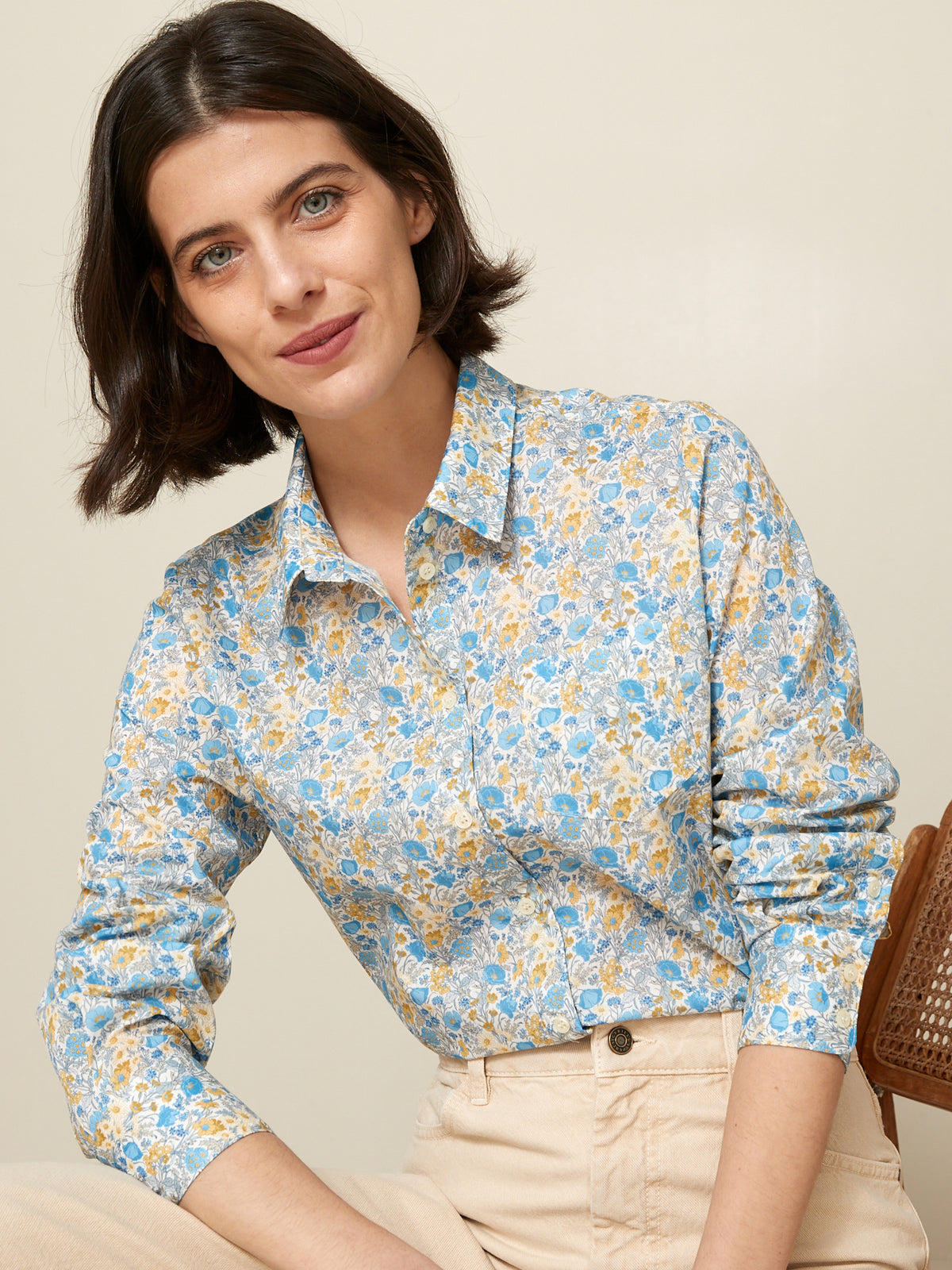 Chemise femme - Tissu Liberty Florence May