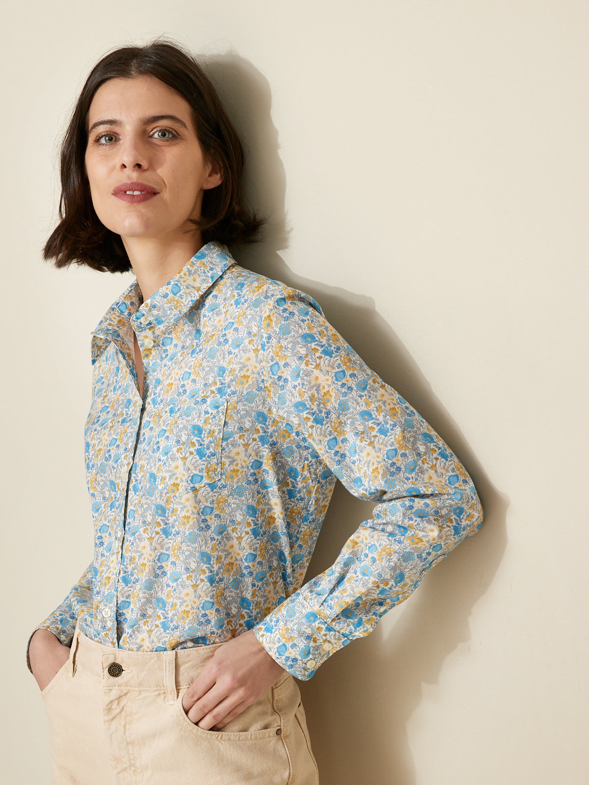 Chemise femme - Tissu Liberty Florence May