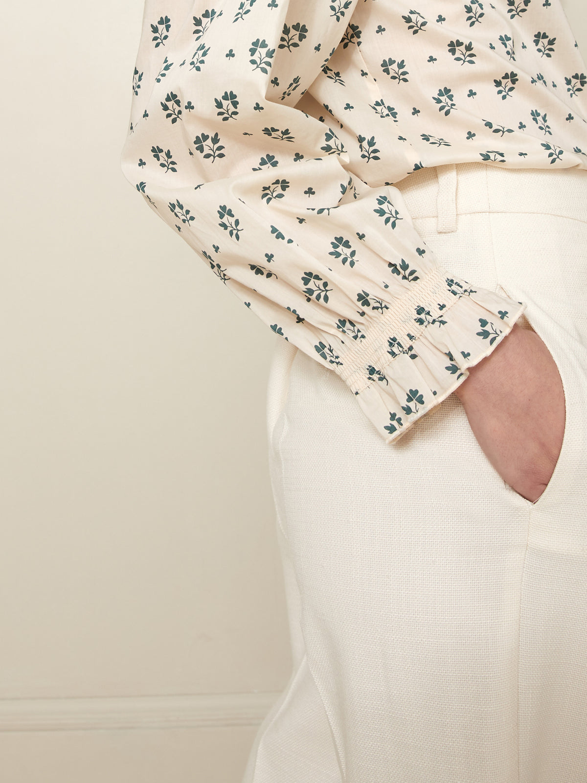Chemise col volanté femme imprimé Molly