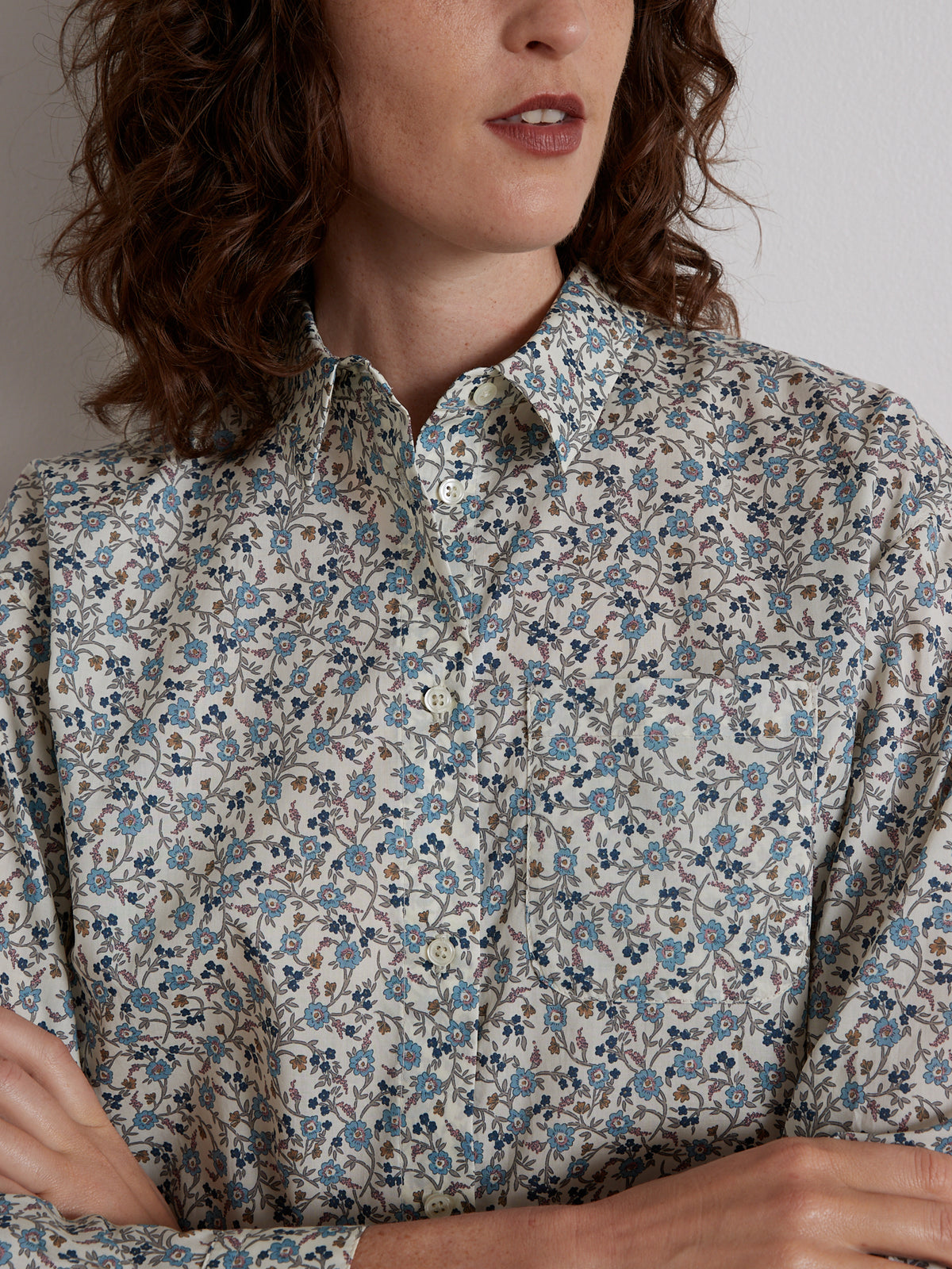 Damen-Hemdbluse aus Liberty-Stoff - Limited Collection