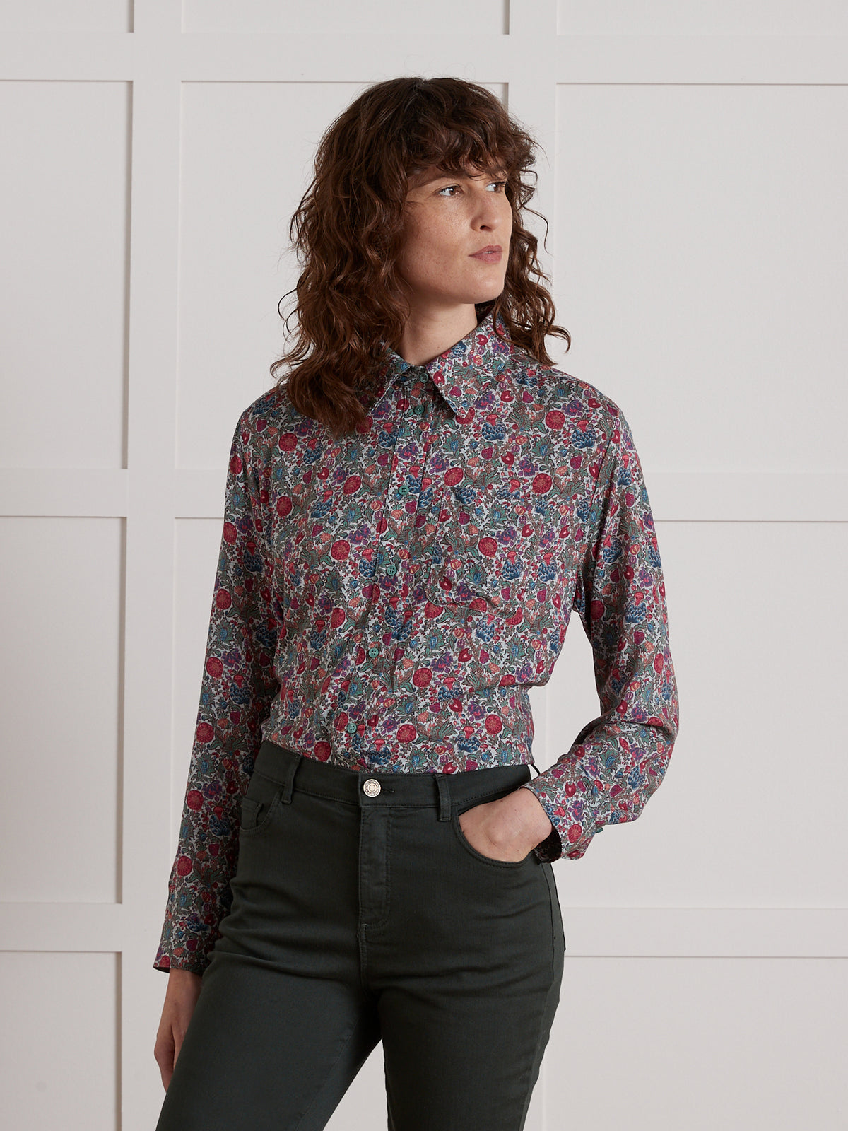 Damen-Hemdbluse aus Liberty-Stoff - Limited Collection