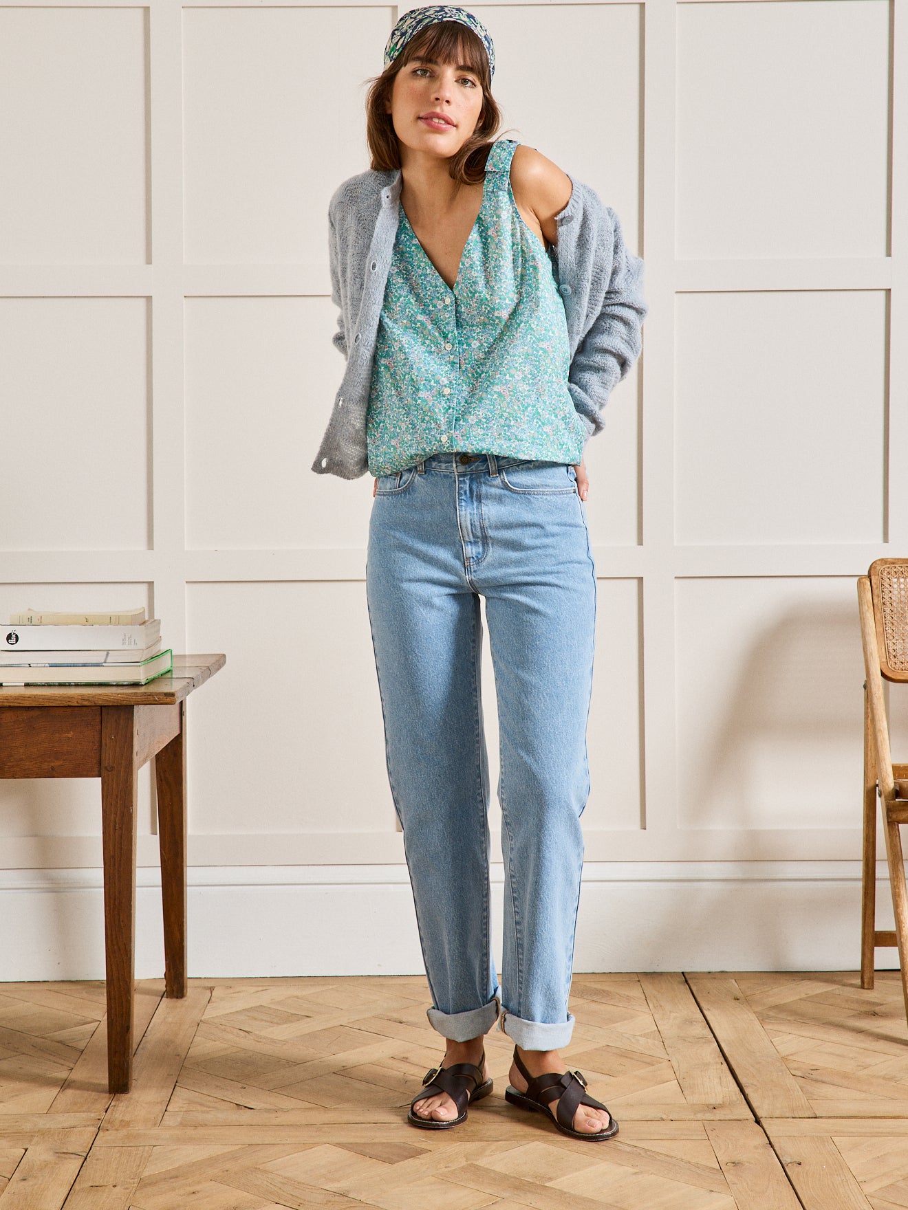 Top sans manches femme tissu Liberty - Limited Collection