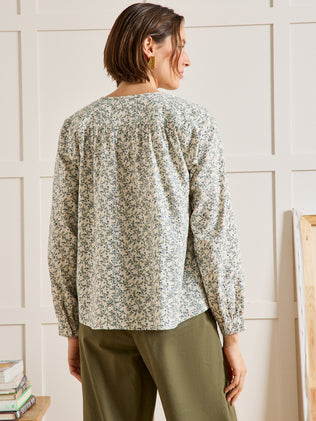 Blouse coton dobby femme imprimé Olivia