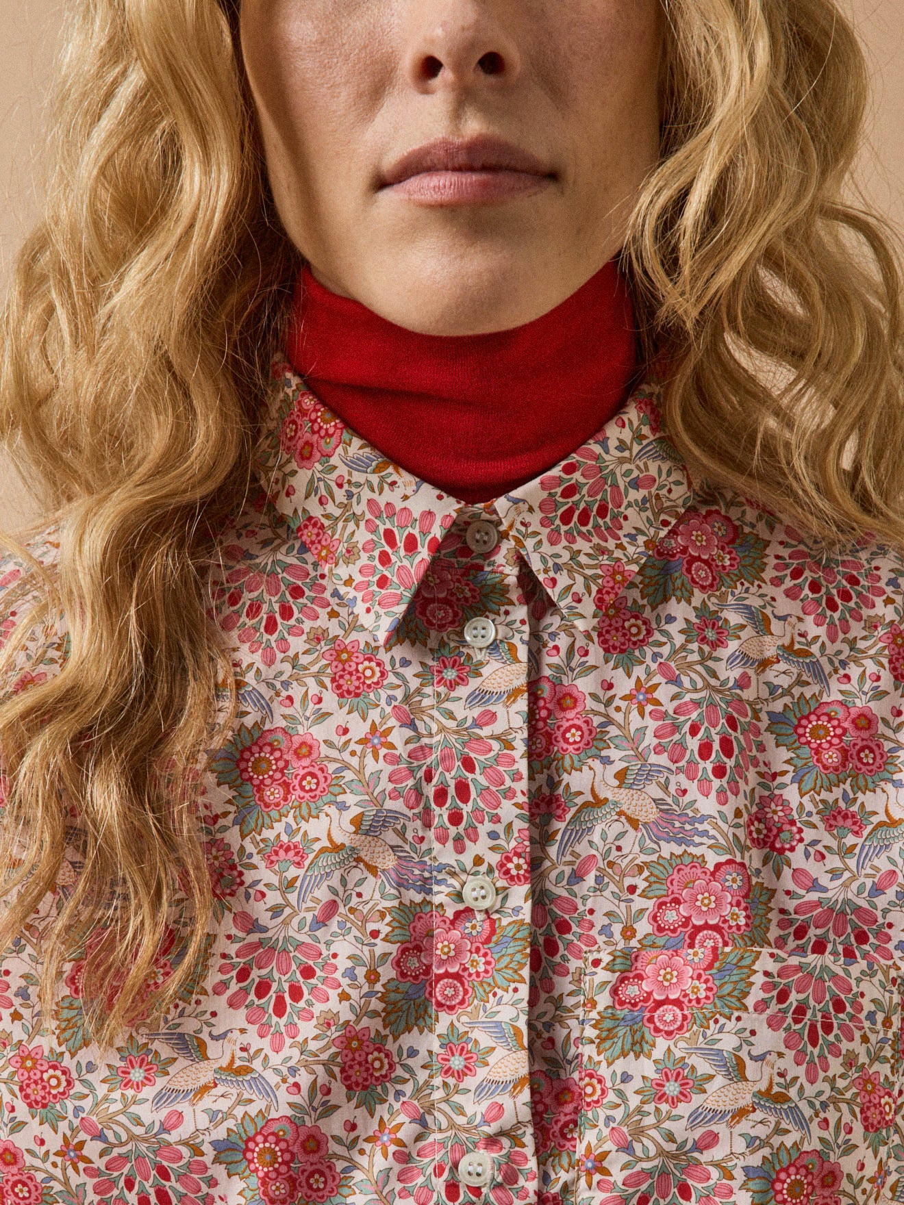 Damen-Hemdkleid aus Liberty-Stoff - Limited Collection