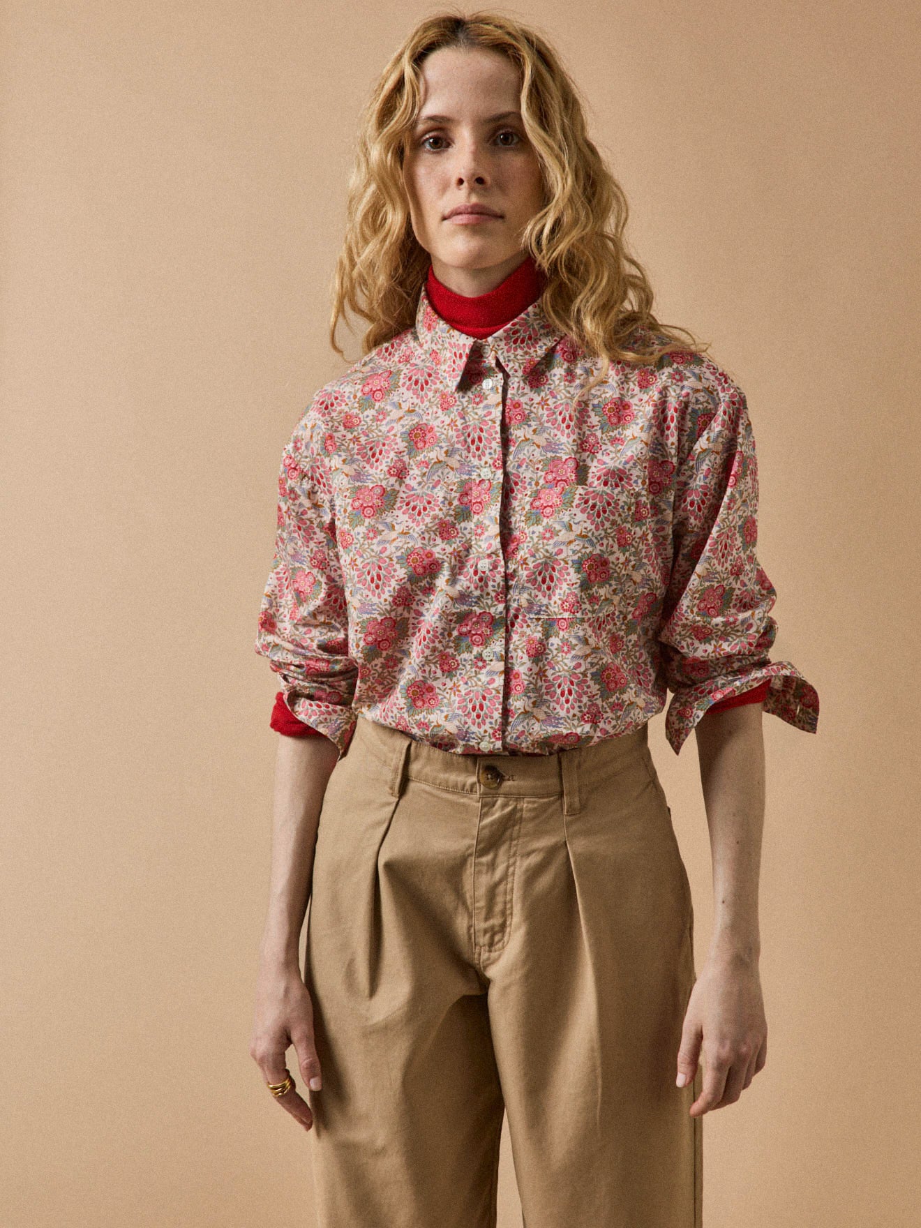 Damen-Hemdkleid aus Liberty-Stoff - Limited Collection