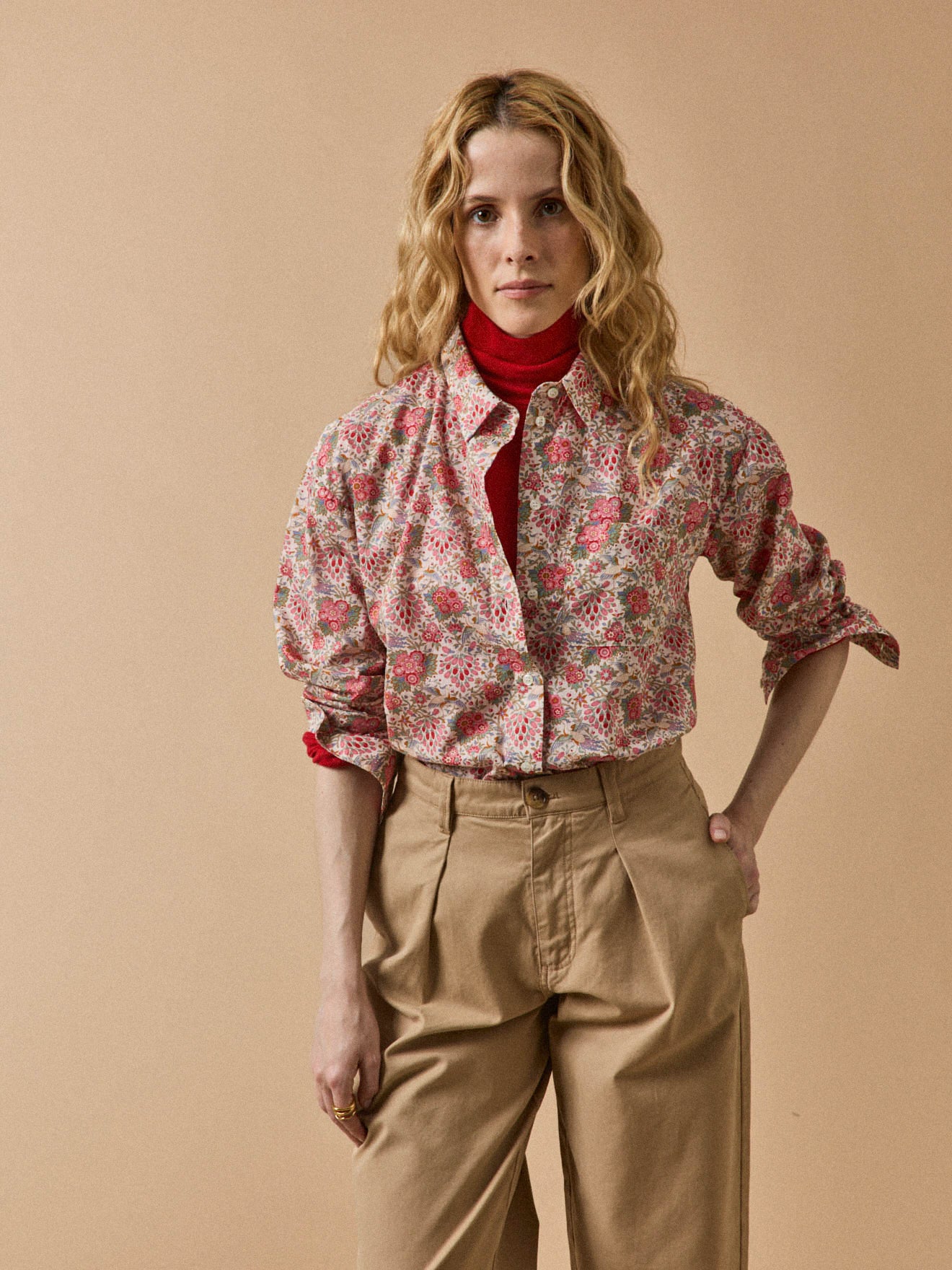 Damen-Hemdkleid aus Liberty-Stoff - Limited Collection