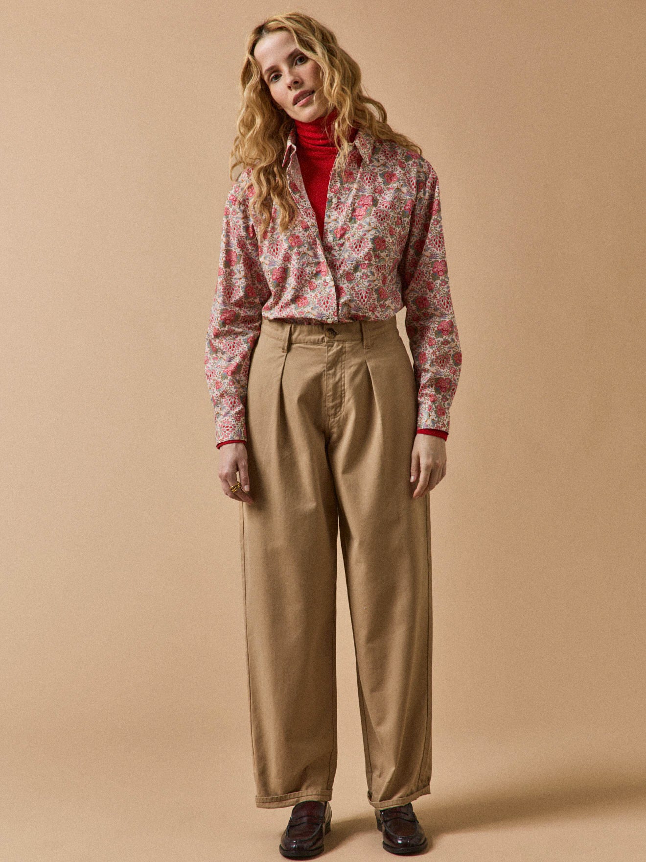 Damen-Hemdkleid aus Liberty-Stoff - Limited Collection