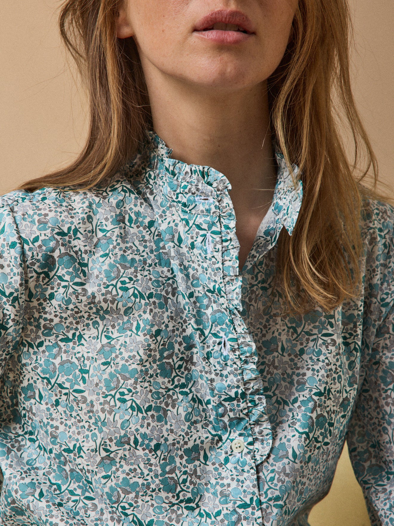 Damen-Hemdbluse aus Liberty-Stoff - Limited Collection