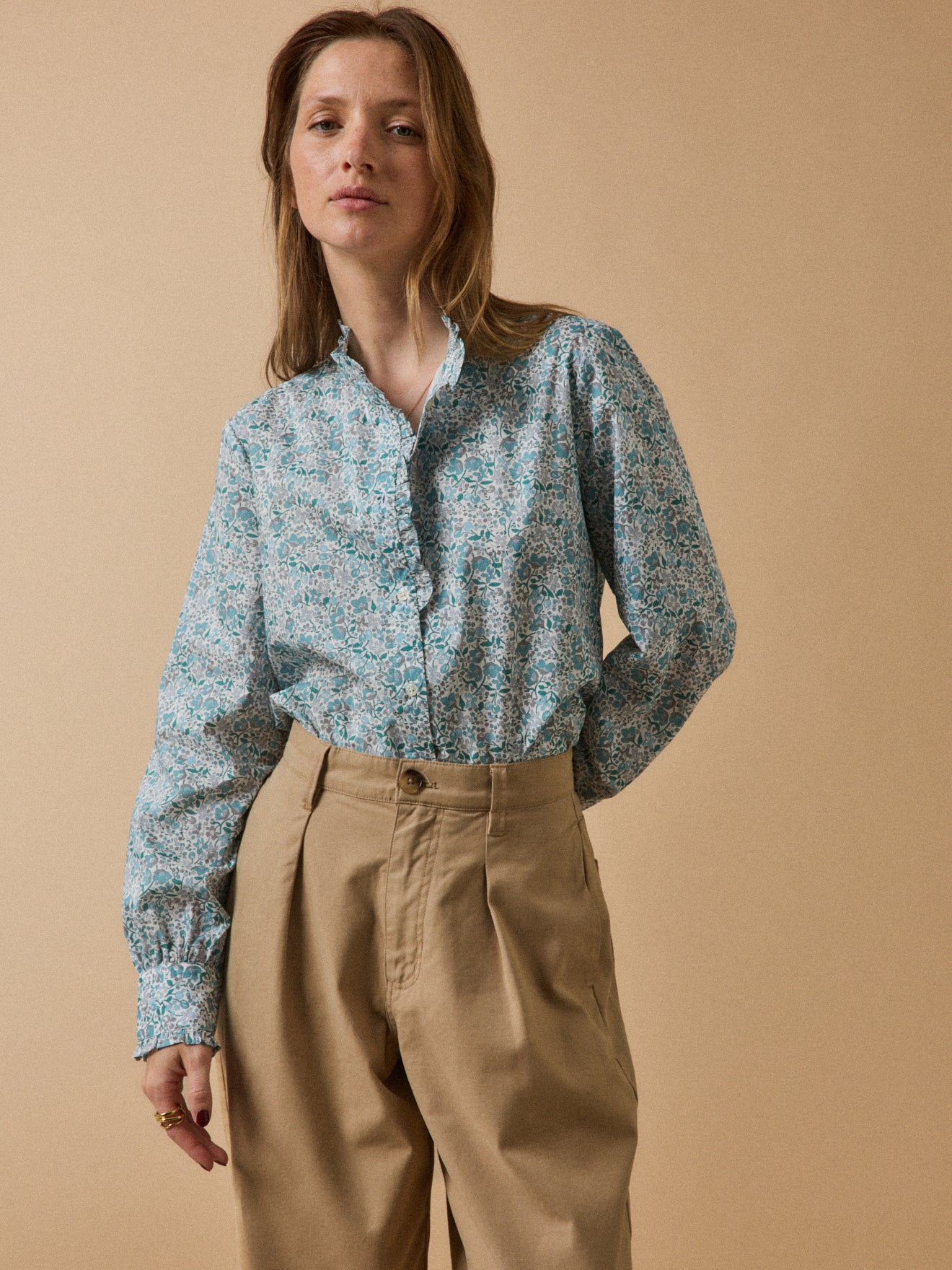 Damen-Hemdbluse aus Liberty-Stoff - Limited Collection