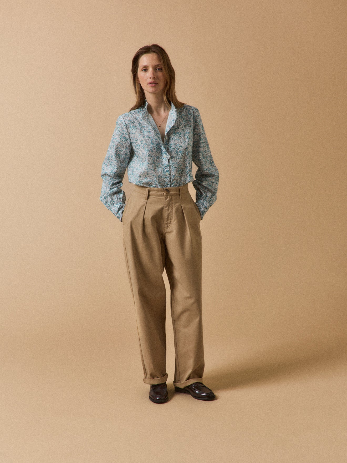 Damen-Hemdbluse aus Liberty-Stoff - Limited Collection