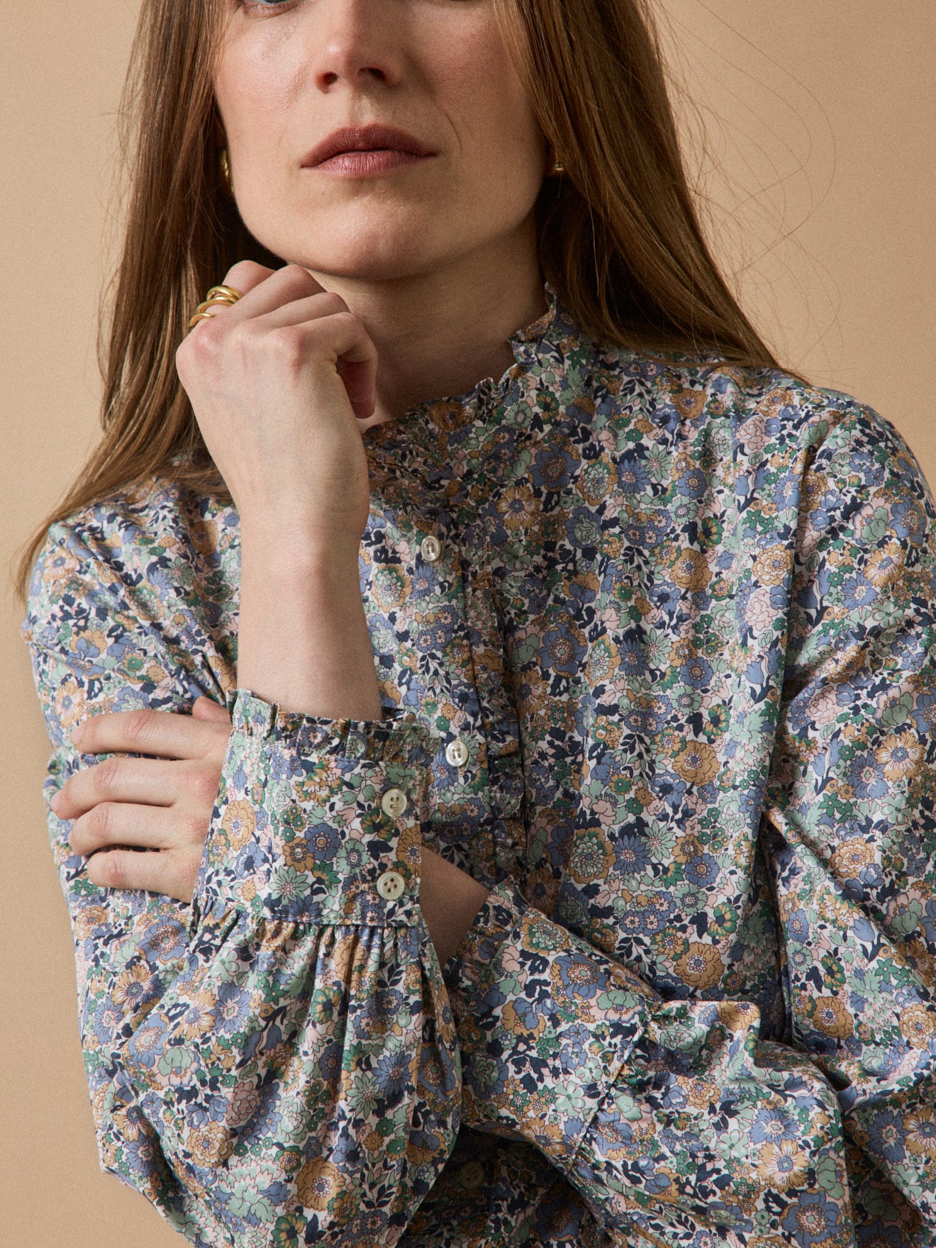 Damen-Hemdbluse aus Liberty-Stoff - Limited Collection