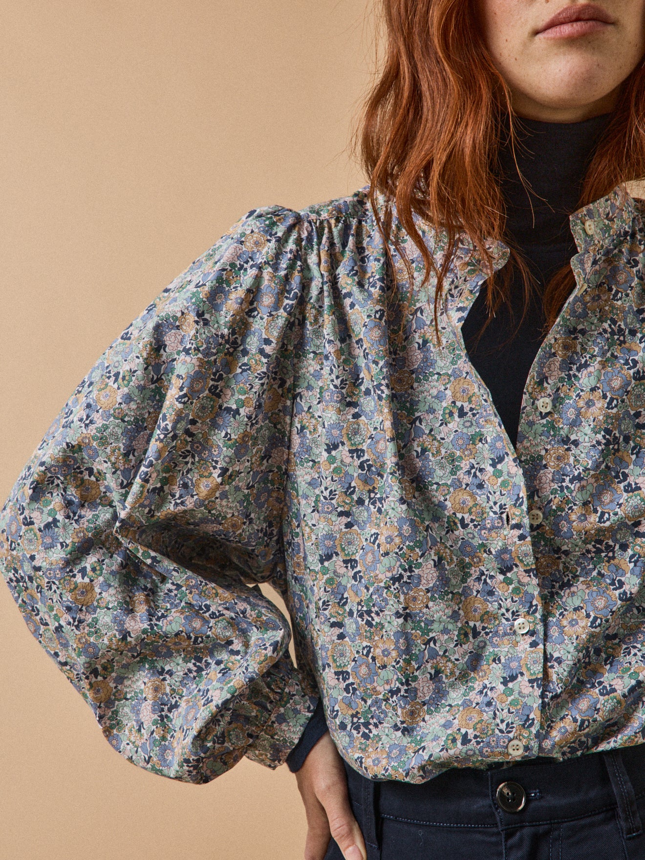 Damenbluse aus Liberty-Stoff - Limited Collection