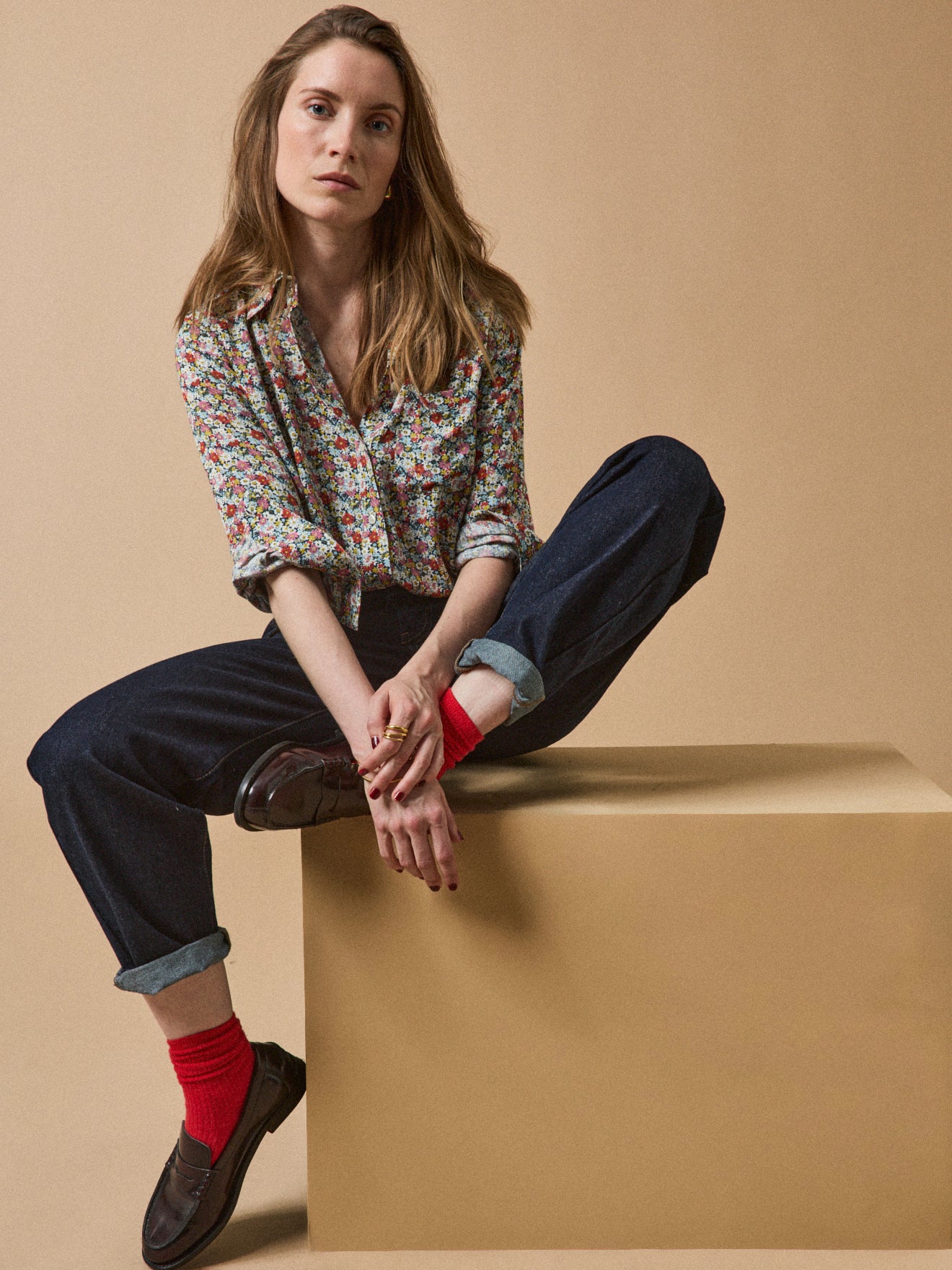 Damen-Hemdbluse aus Liberty-Stoff Libby - Limited Collection