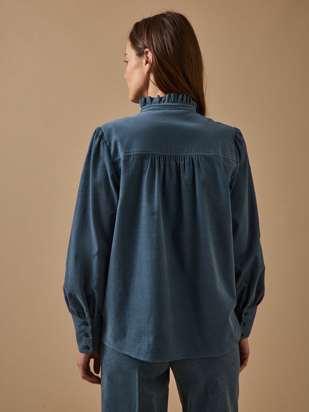 Damen-Hemdbluse aus Cord Émilie