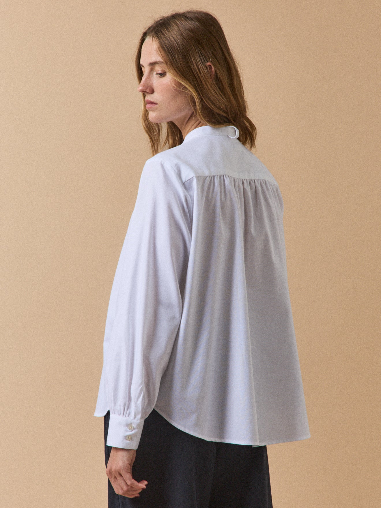 Chemise Oxford col lavallière femme coton biologique