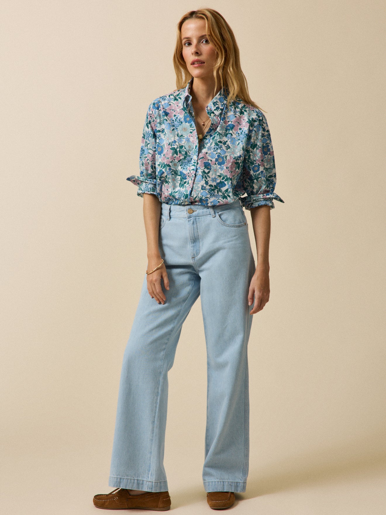 Damen-Hemdbluse aus Liberty-Stoff - Limited Collection