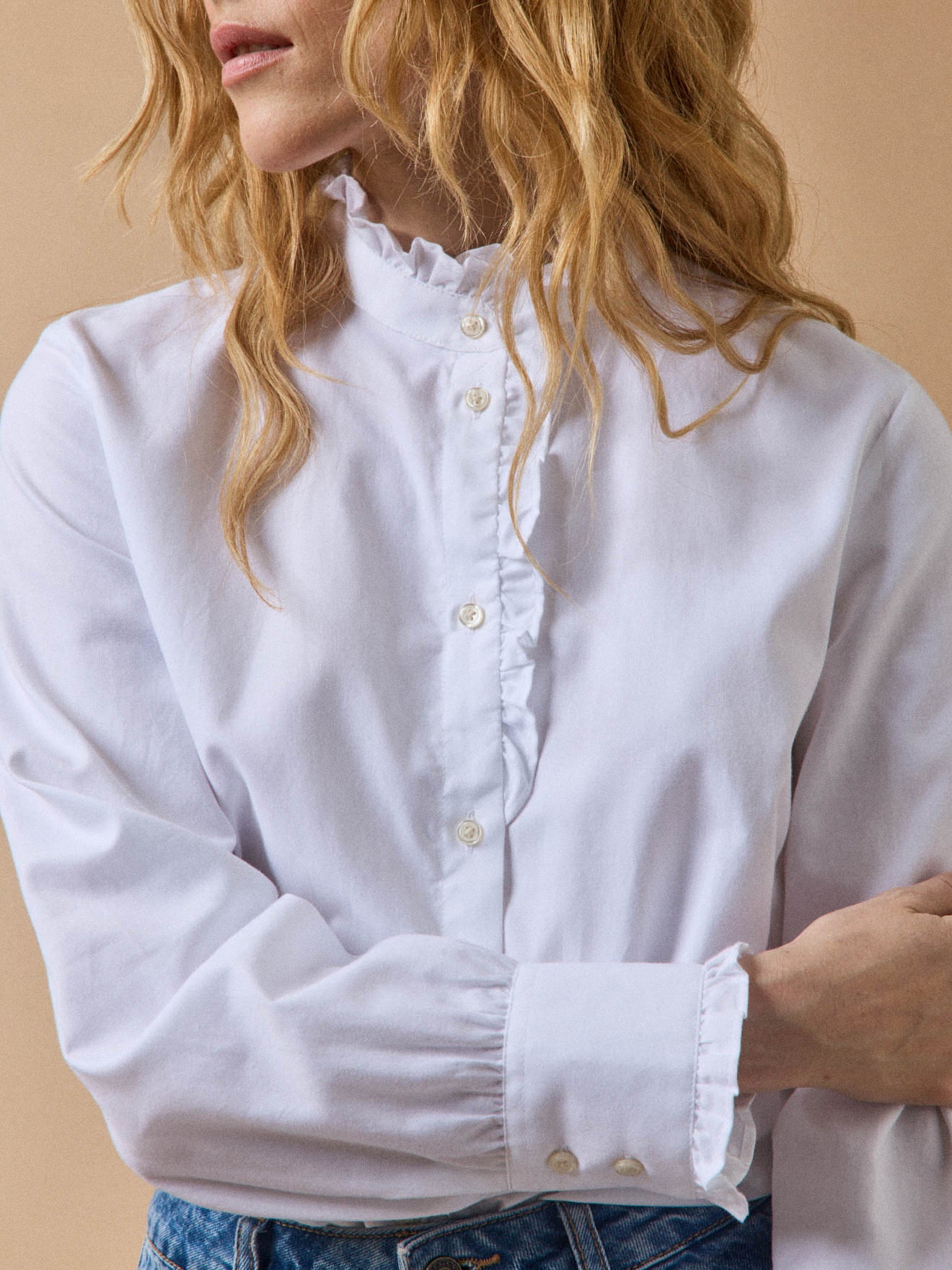 Damen-Hemdbluse Emilie aus Oxford-Stoff aus bio-Baumwolle
