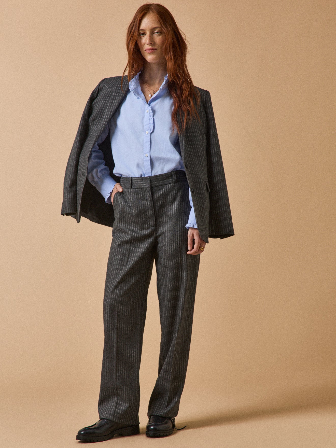 Damen-Hemdbluse Emilie aus Oxford-Stoff aus bio-Baumwolle