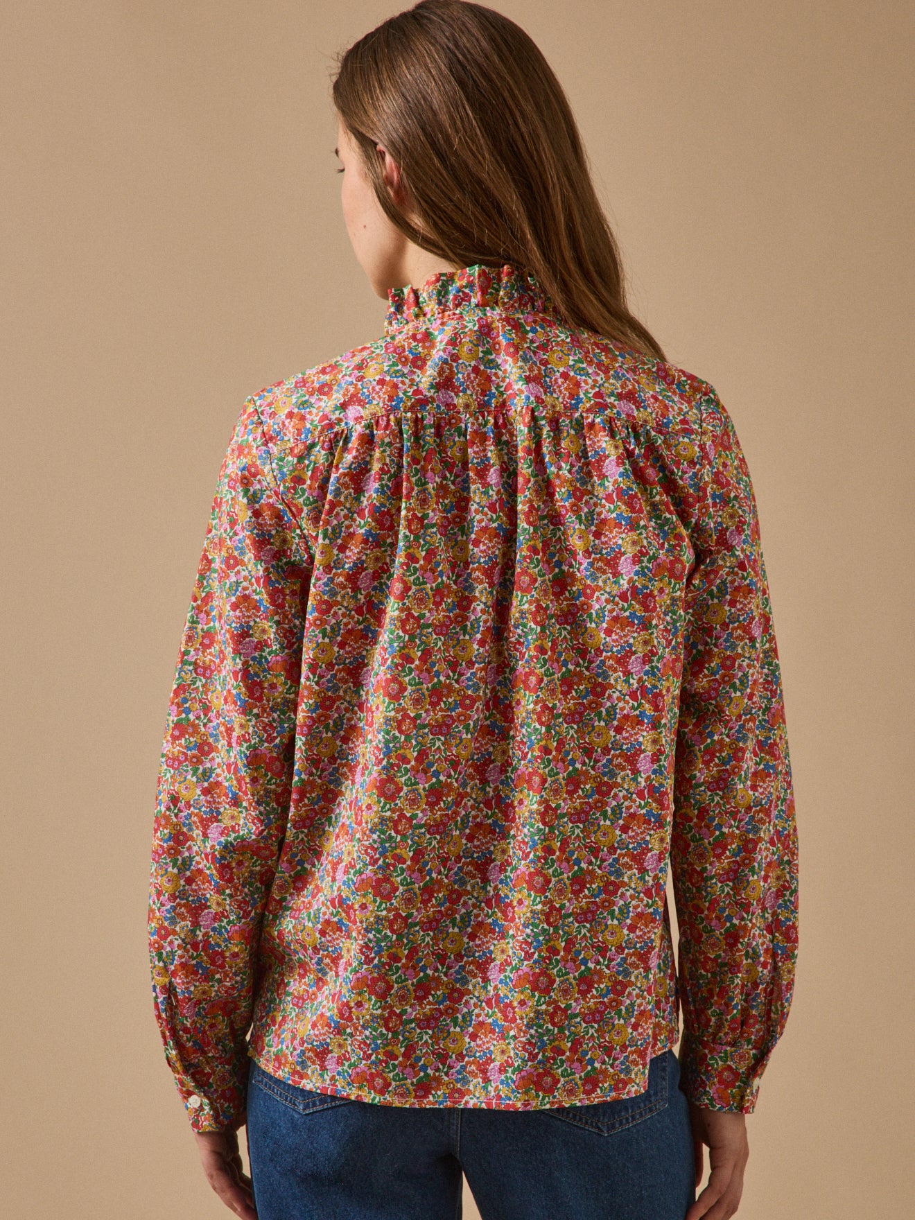 Damenbluse aus Liberty-Stoff - Noémie