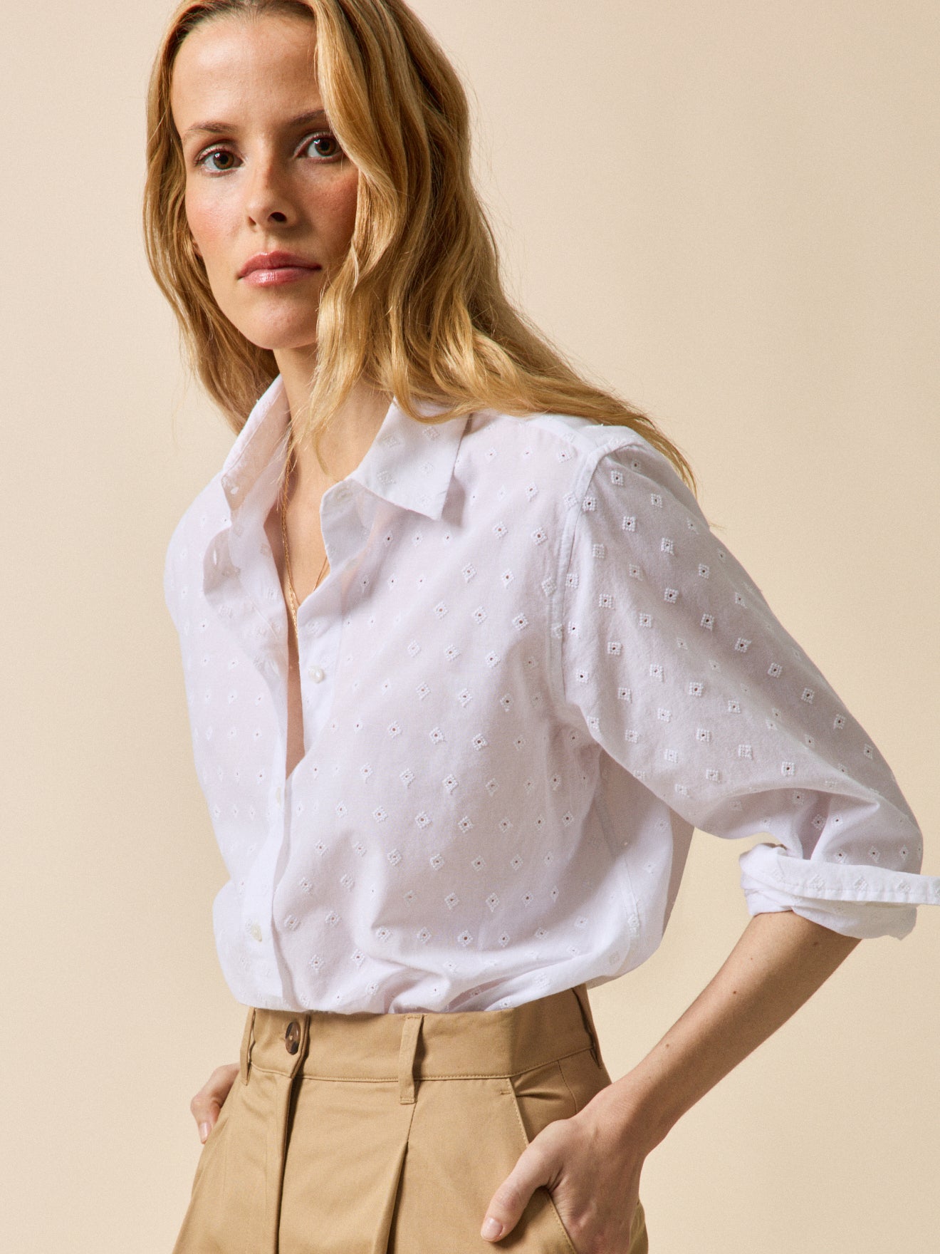 Chemise brodée - Coupe Gaby
