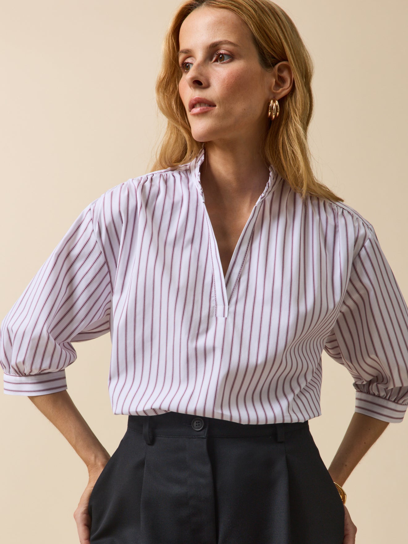 Gestreifte Damenbluse - Limited Collection