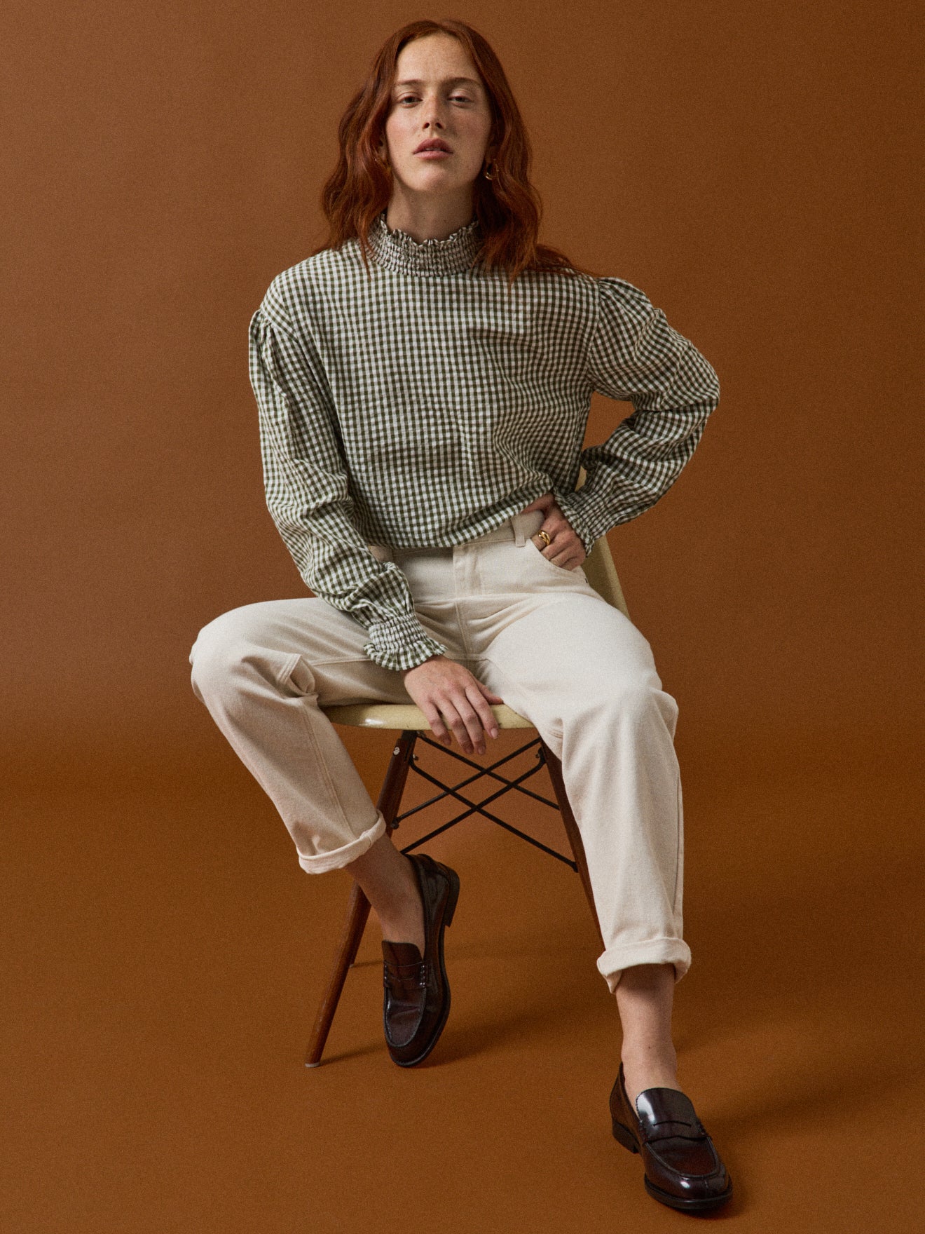 Damenbluse mit Vichy-Karos - Kollektion von Cyrillus X Apaches