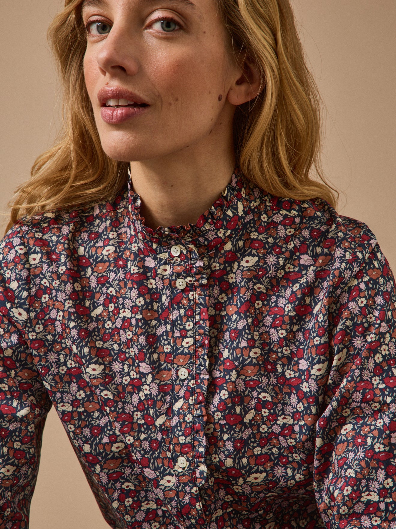 Blouse femme tissu Liberty - Coupe Émilie