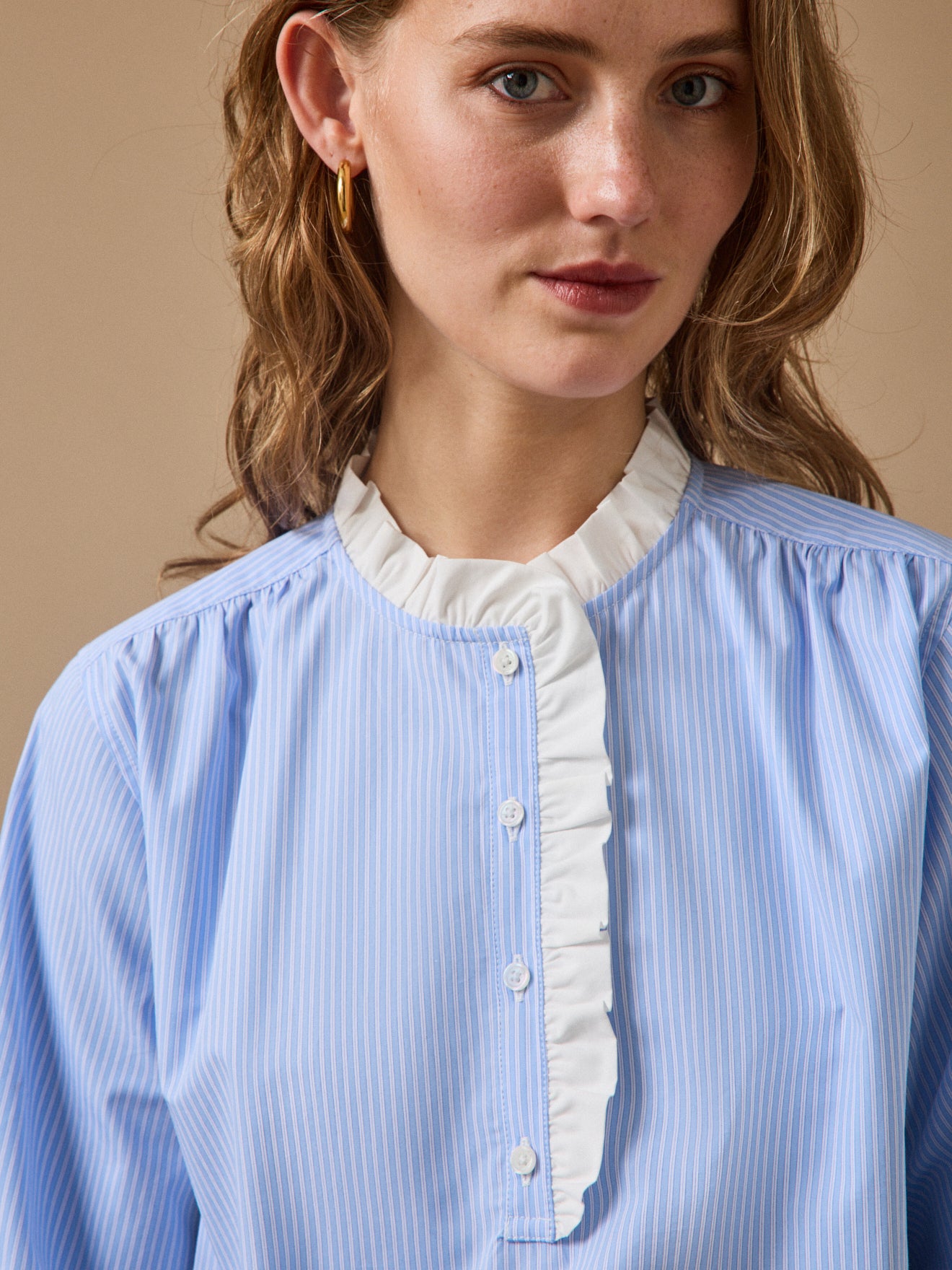 Gestreifte Damenbluse - Modelle Noémie