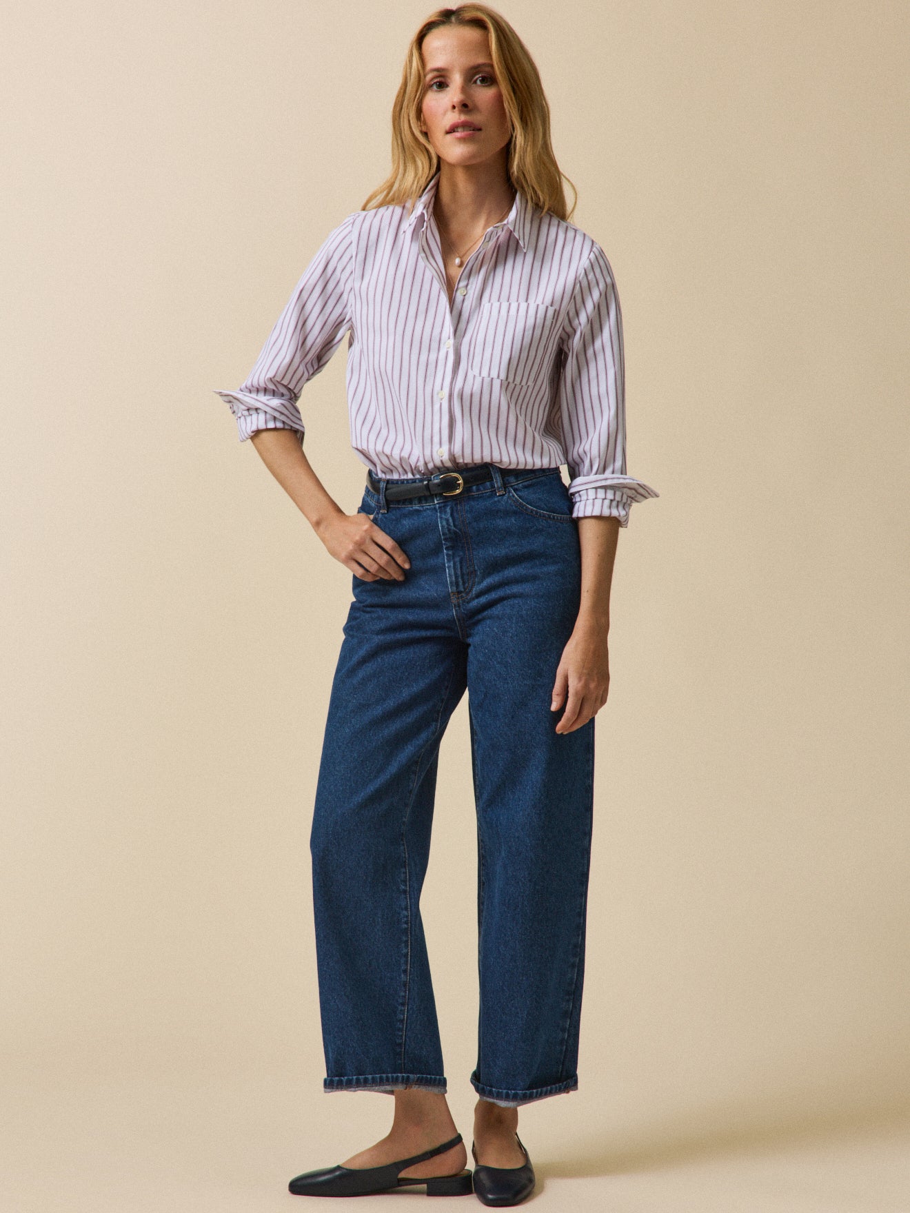 Gestreifte Damen-Hemdbluse - Limited Collection