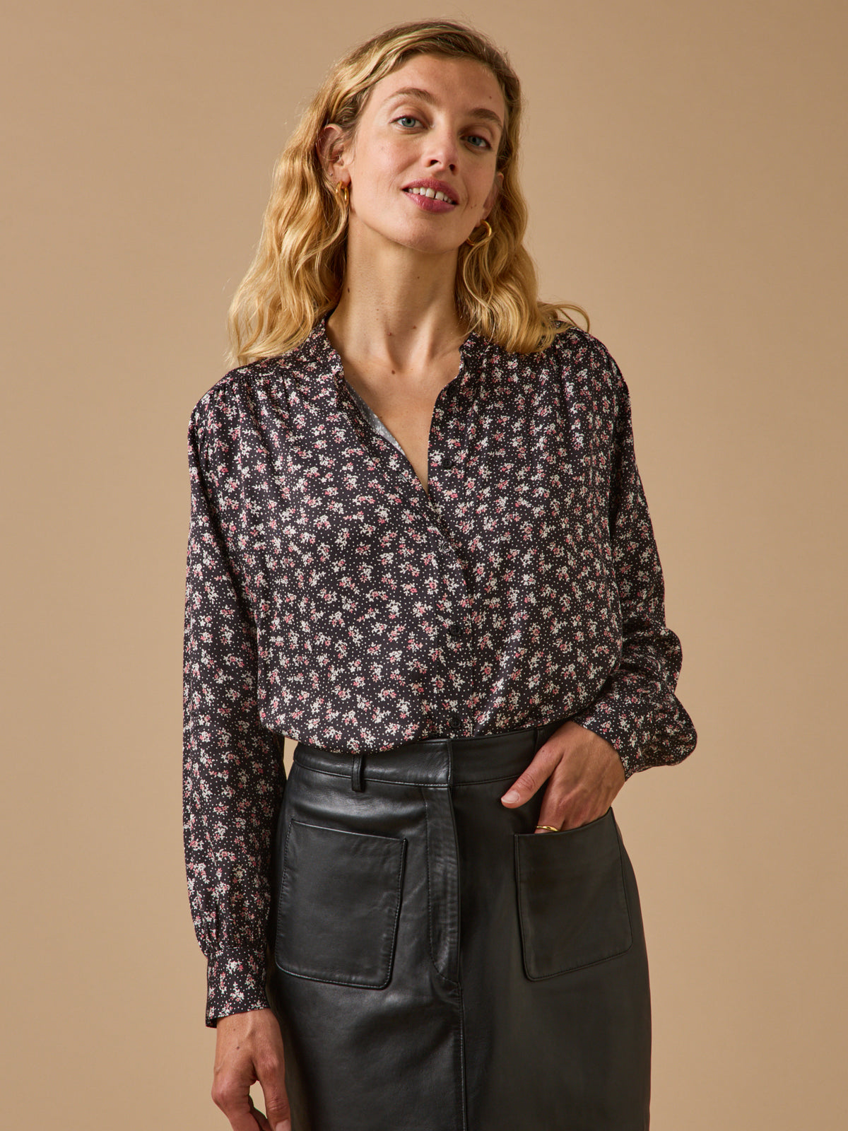Blouse femme imprimé Fleurs confettis