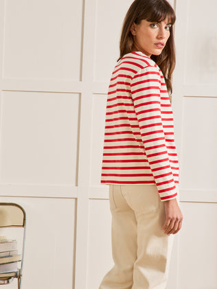 T-shirt marinière femme coton biologique