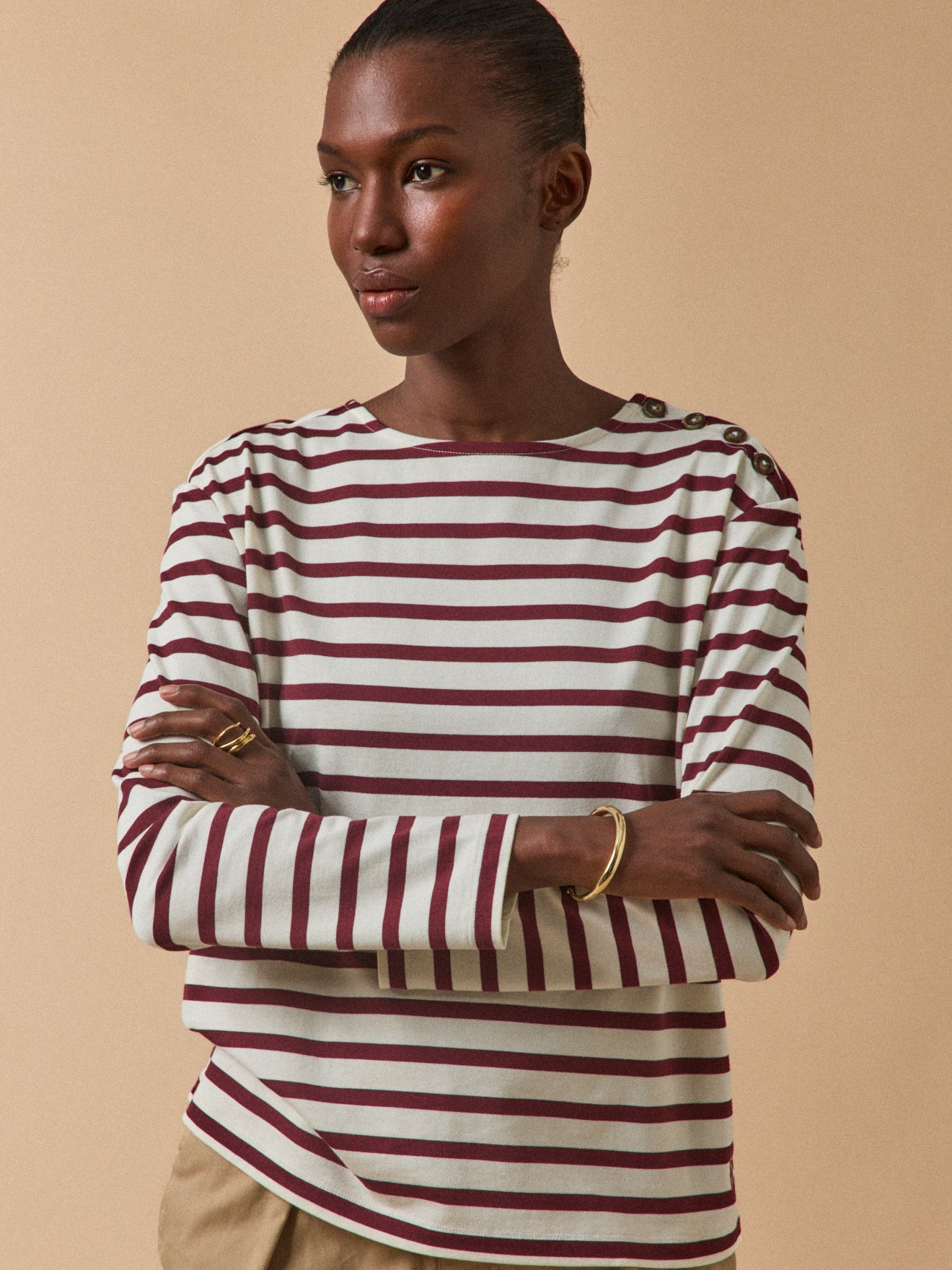 Gestreiftes Damen T-Shirt