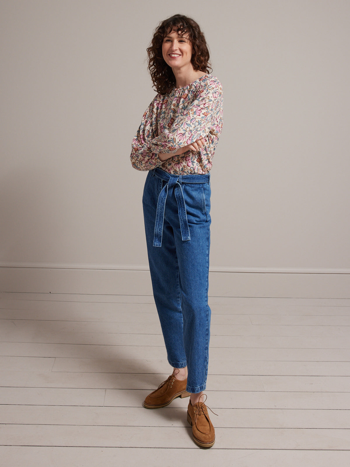 T-shirt manches bouffantes femme lin et viscose