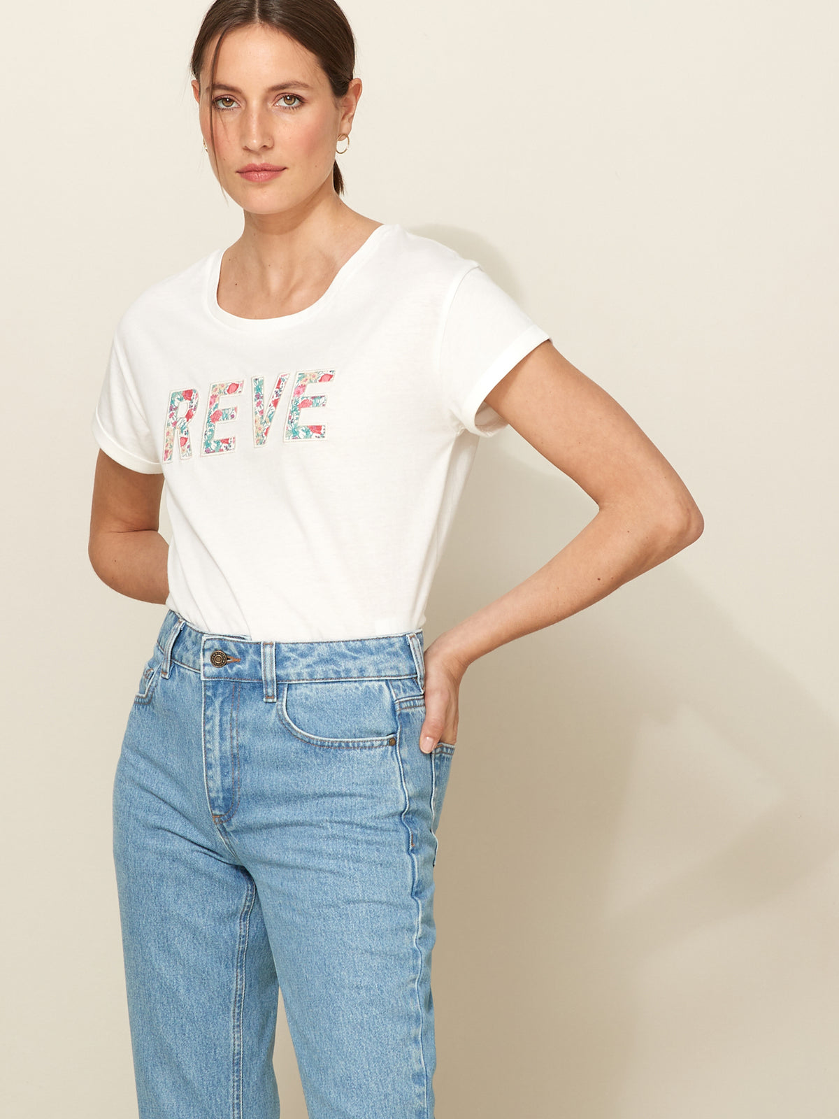 T-shirt femme tissu Liberty - coton biologique