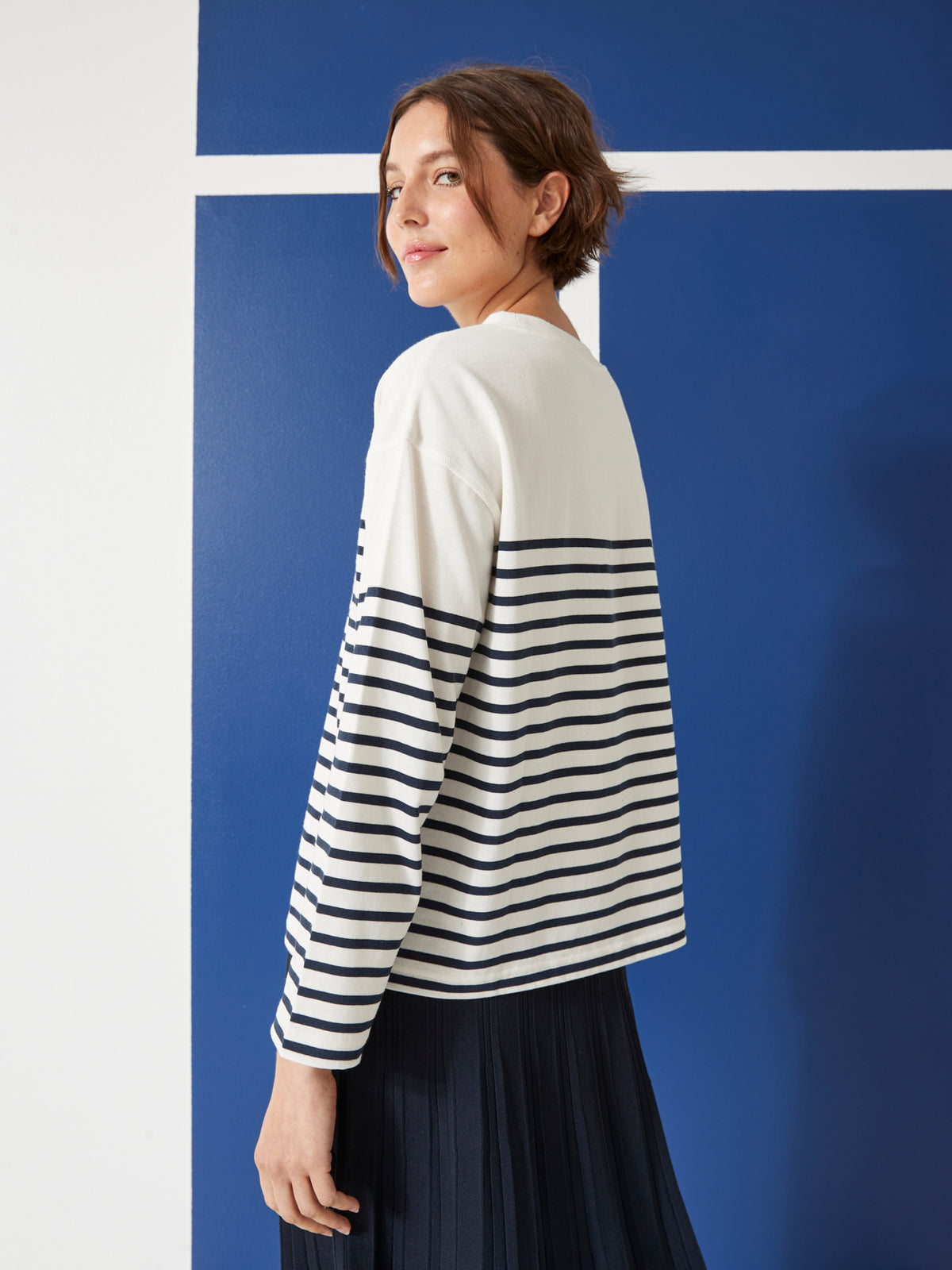 Gestreiftes Damen T-Shirt aus Bio-Baumwolle - „The Classic à la Française“-Kollektion