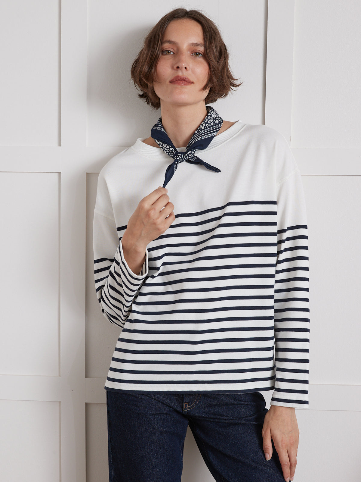 Gestreiftes Damen T-Shirt aus Bio-Baumwolle - „The Classic à la Française“-Kollektion