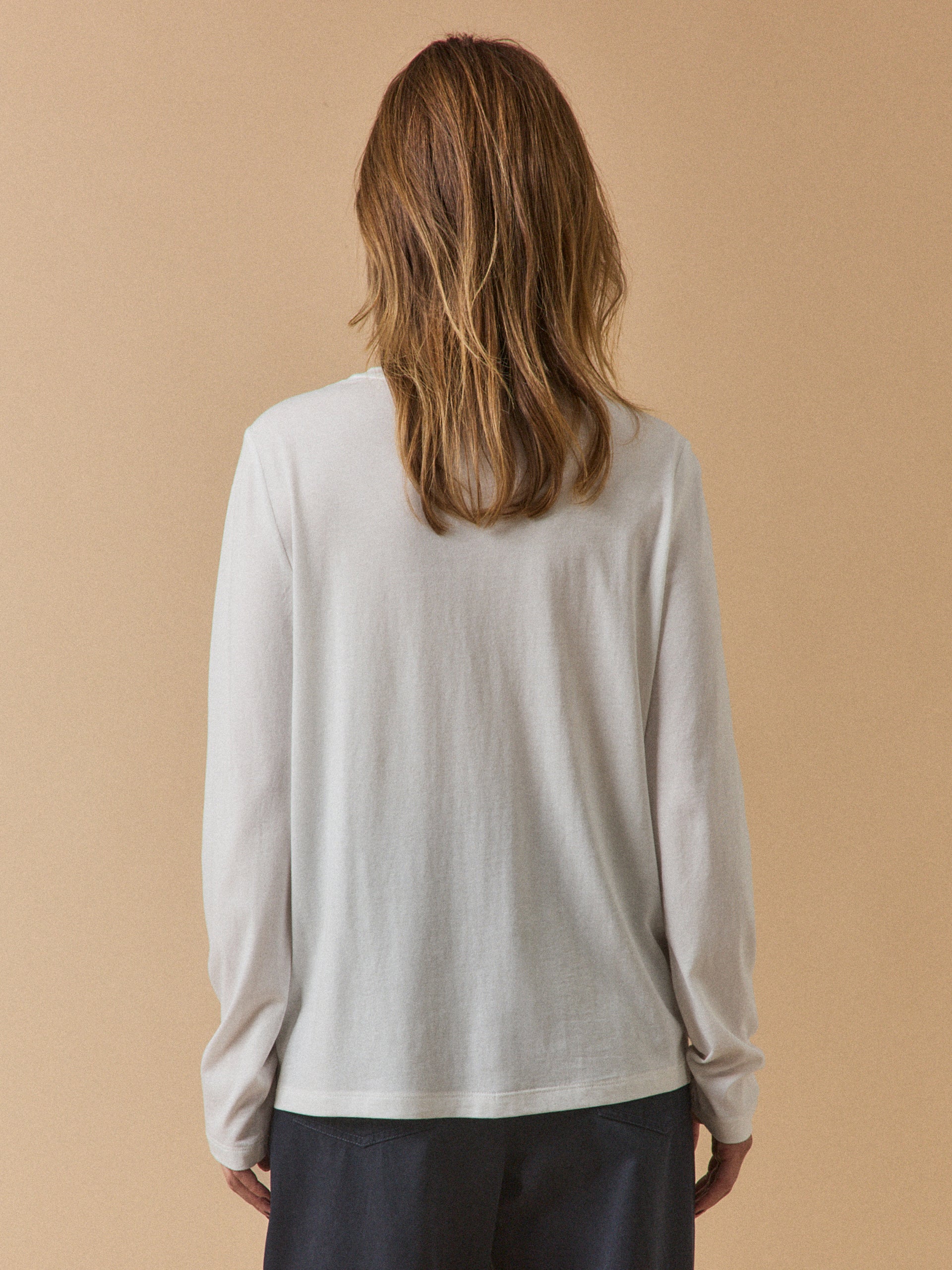 Damenbluse mit Spitze aus Modal und Bio-Baumwolle