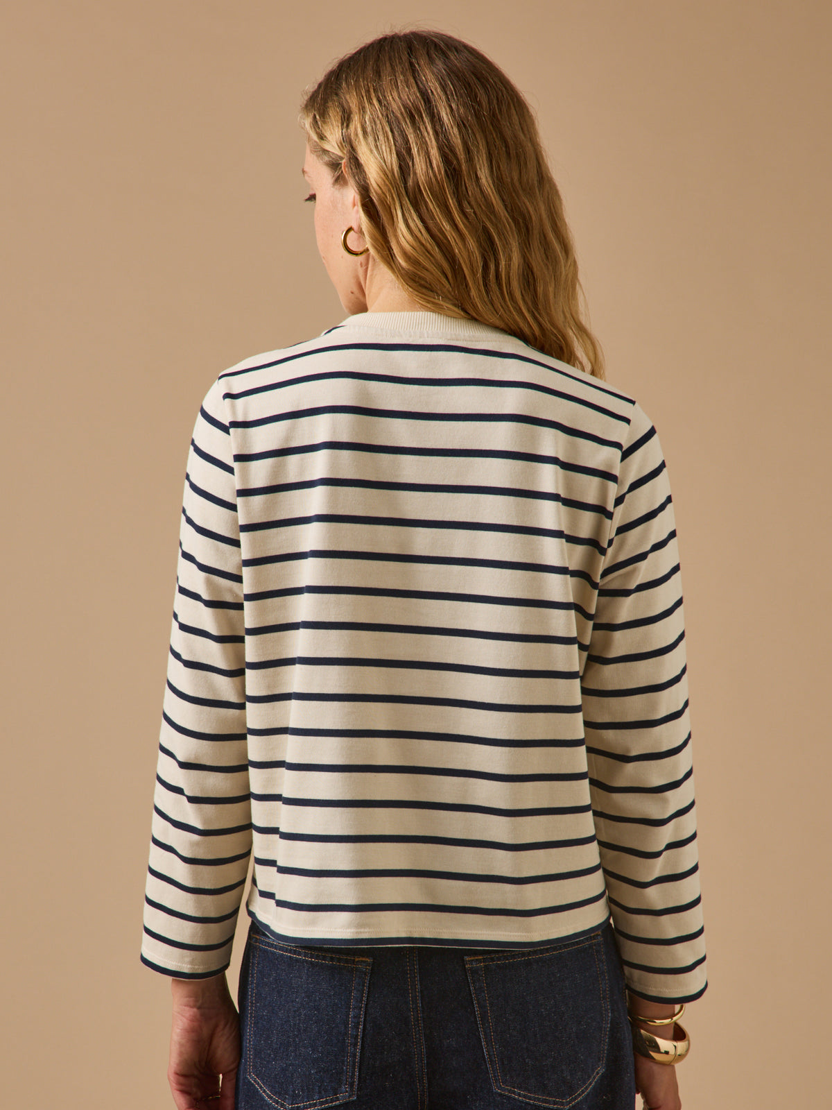T-shirt marinière femme coton biologique