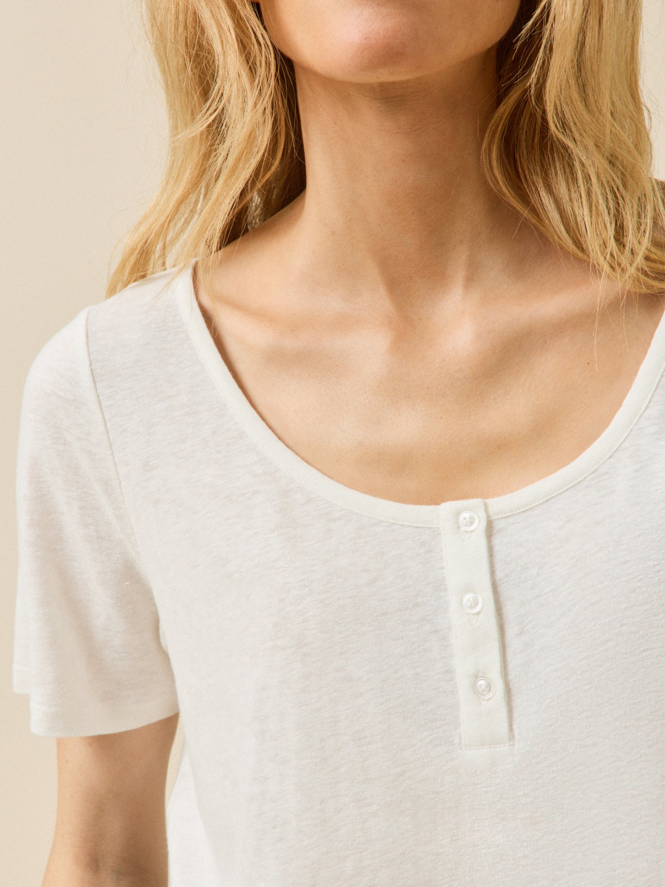 Damen T-Shirt aus Leinen und Viskose