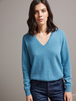 Pull col V femme - Collection Cachemire