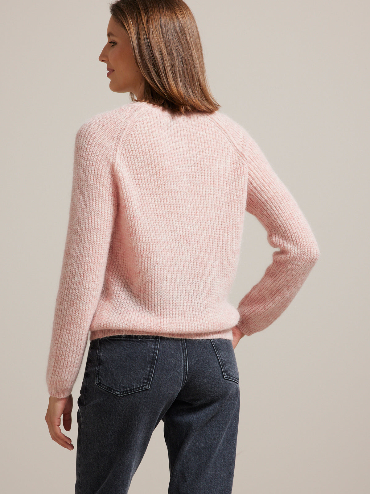 Damen-Cardigan mit Moosstrick