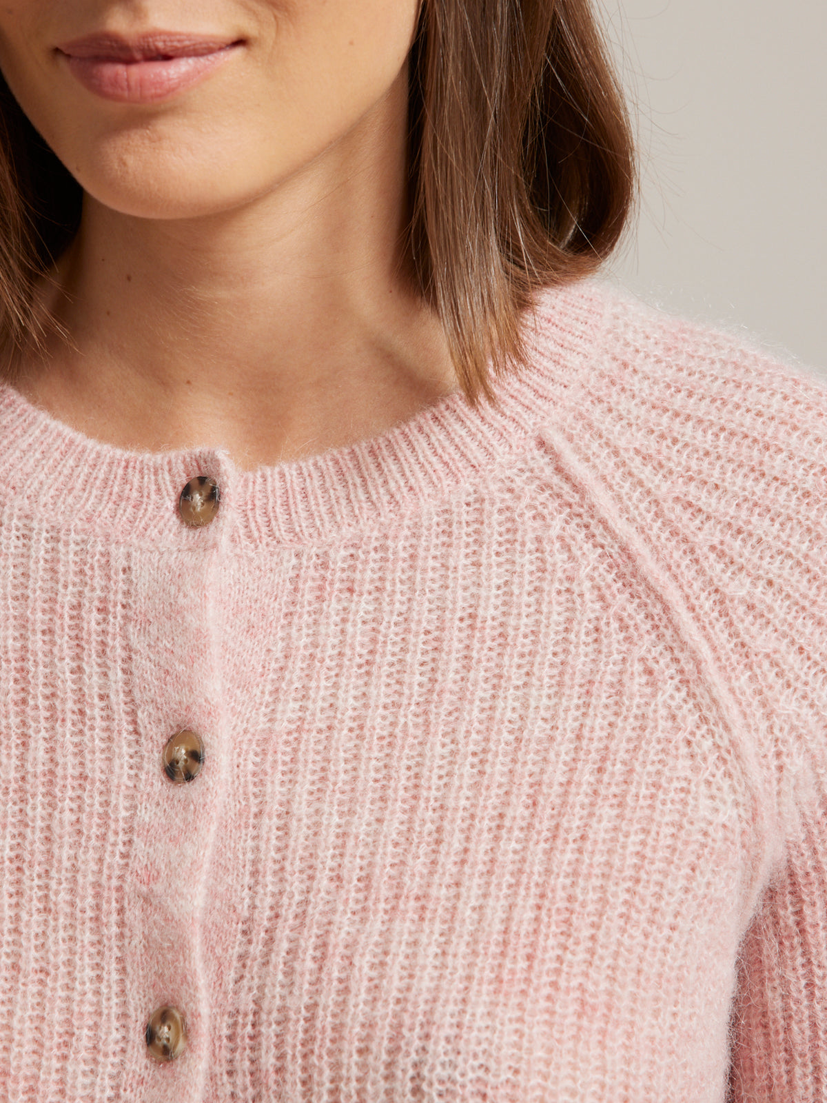 Damen-Cardigan mit Moosstrick