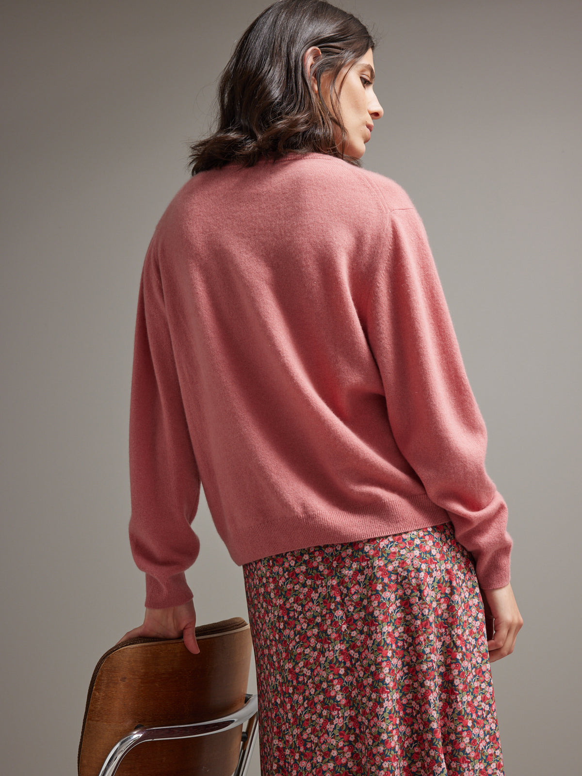 Damenpullover mit rundem Halsausschnitt - Cashmere-Kollektion
