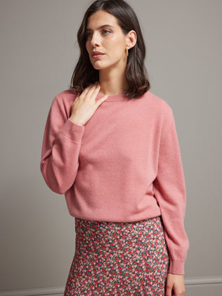 Damenpullover mit rundem Halsausschnitt - Cashmere-Kollektion
